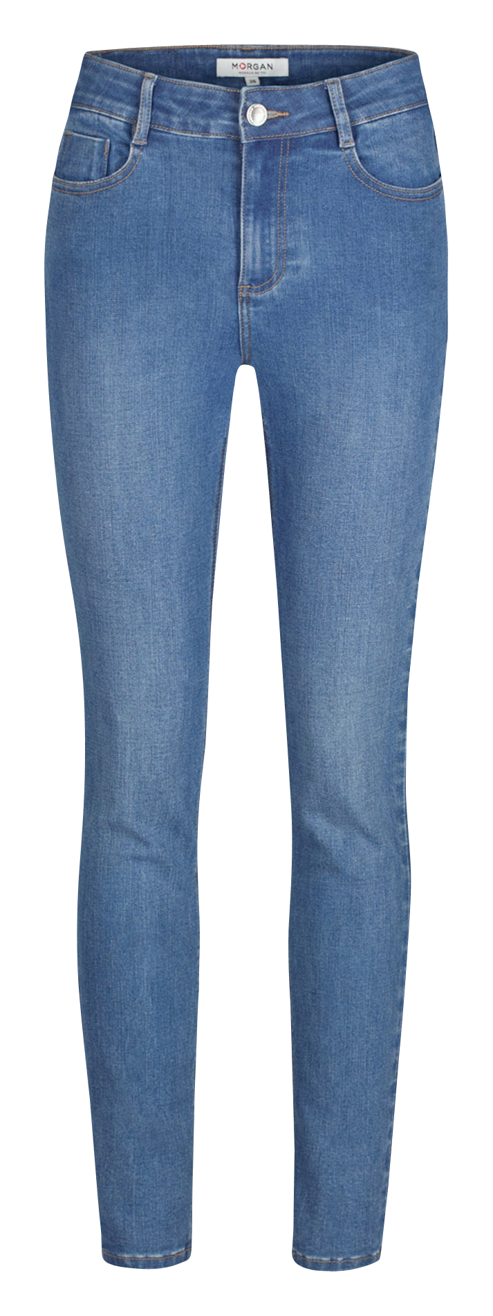 Jeans slim taille haute 7/8ème MORGAN Bleu