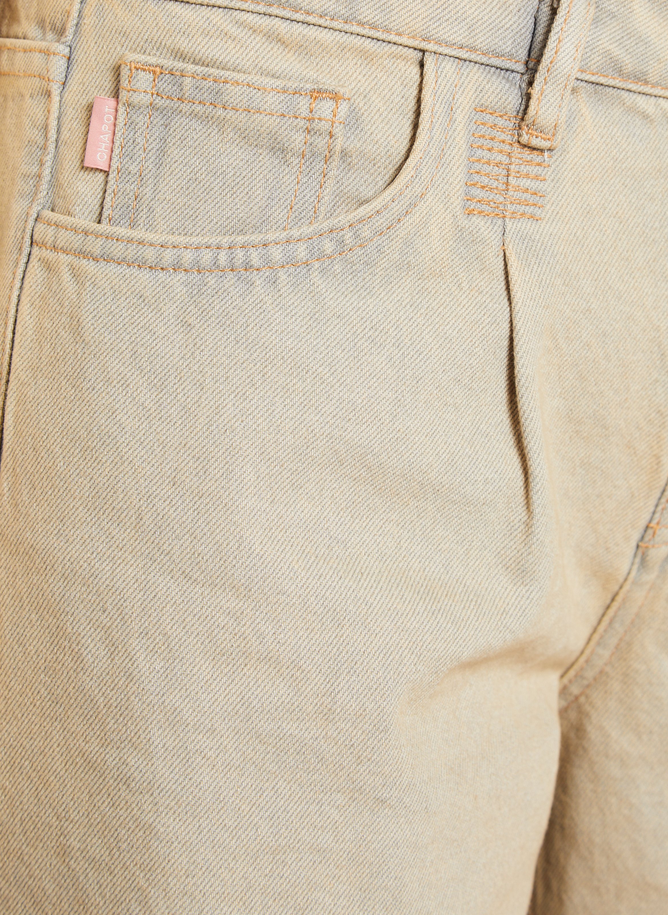 Katoenen bootcut jeans FABIENNE CHAPOT Beige