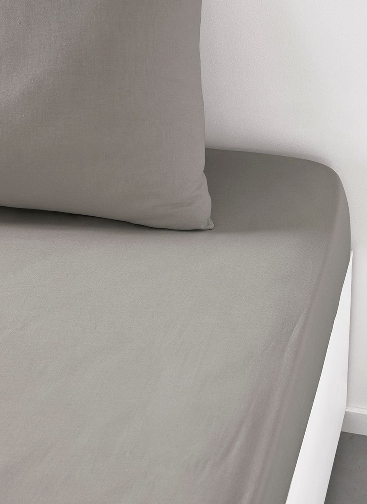 Organic cotton fitted sheet TODAY LINGE DE MAISON Beige
