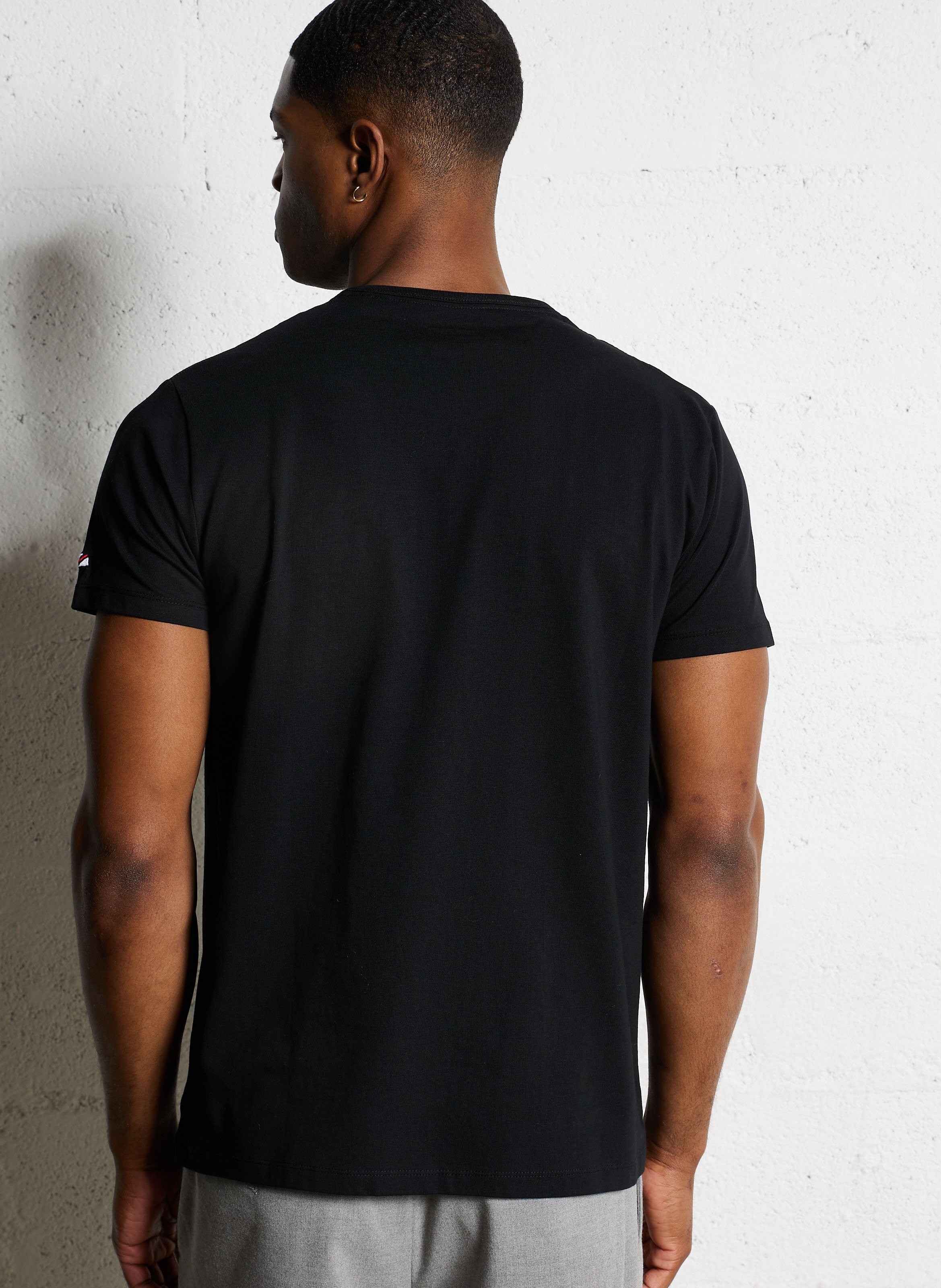 Straight t-shirt in blended cotton PEPE JEANS Black