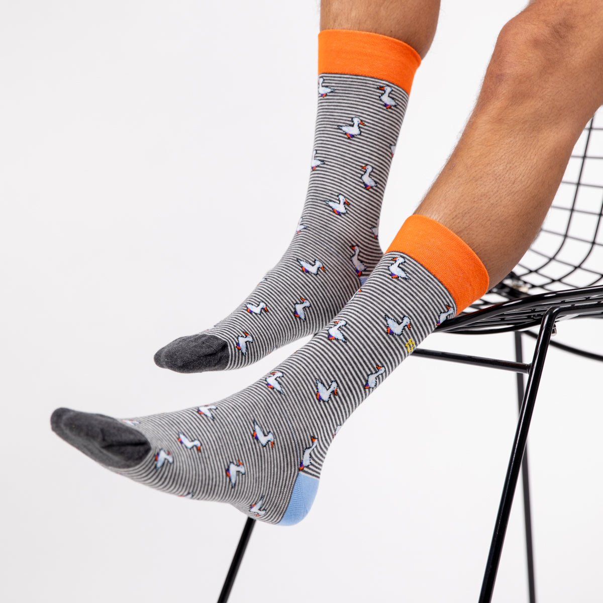 Combed Cotton Animal Socks BILLYBELT Grey