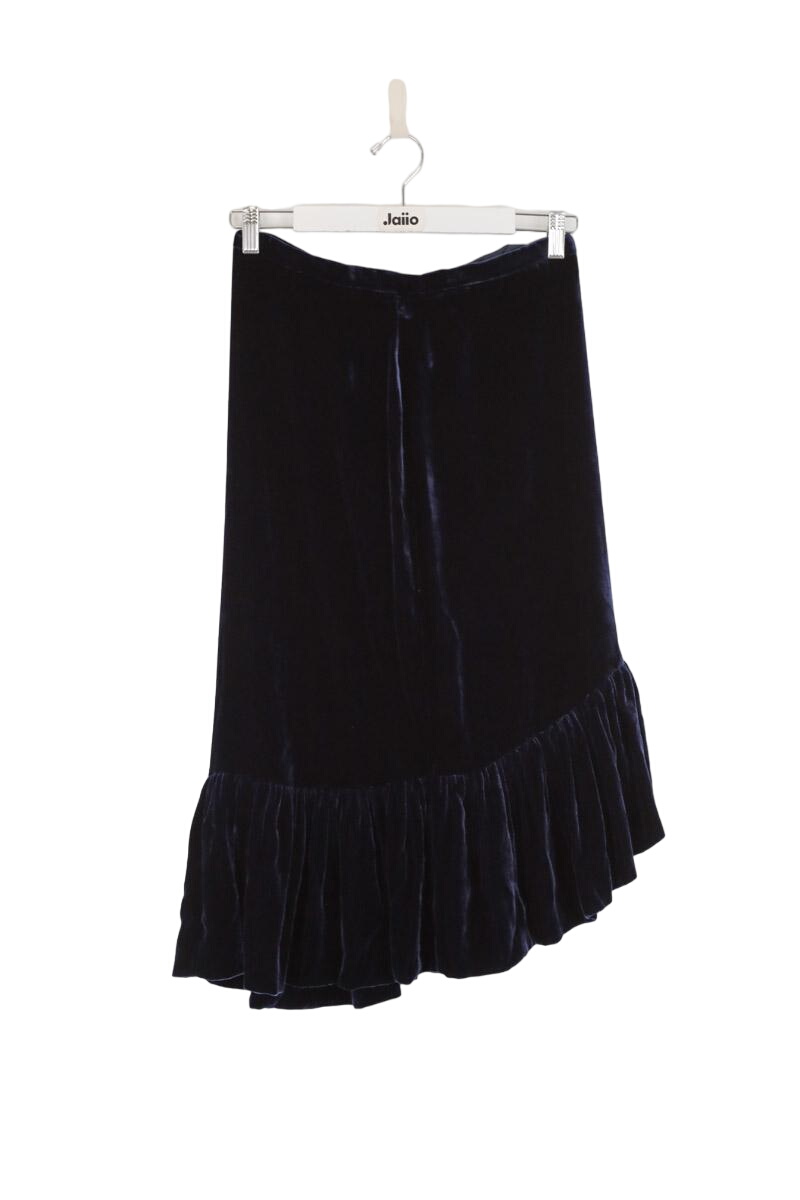 Velour skirt LK BENNETT - Seconde Main Blue