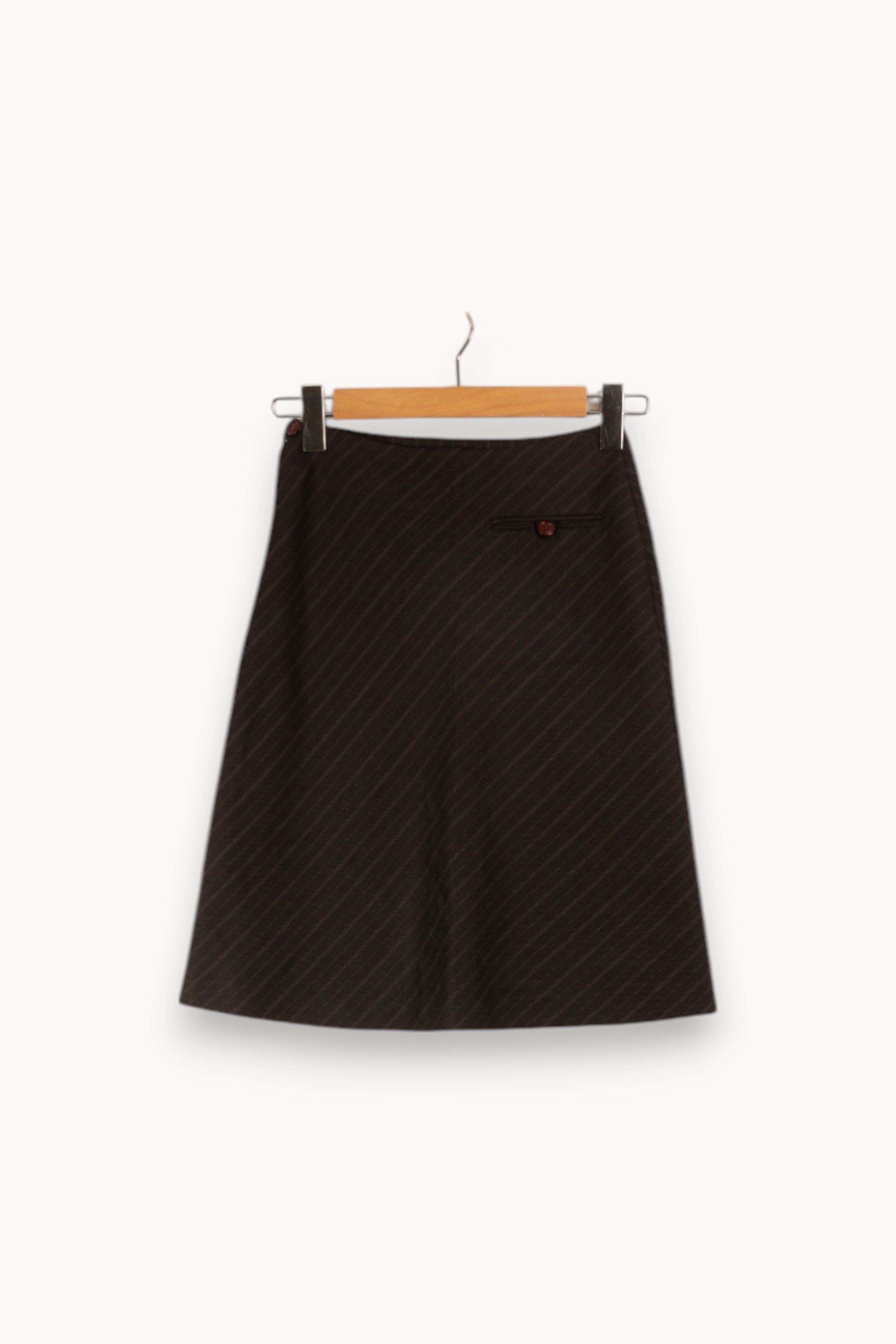 Jupe midi ISABEL MARANT ÉTOILE - SECONDE MAIN Gris