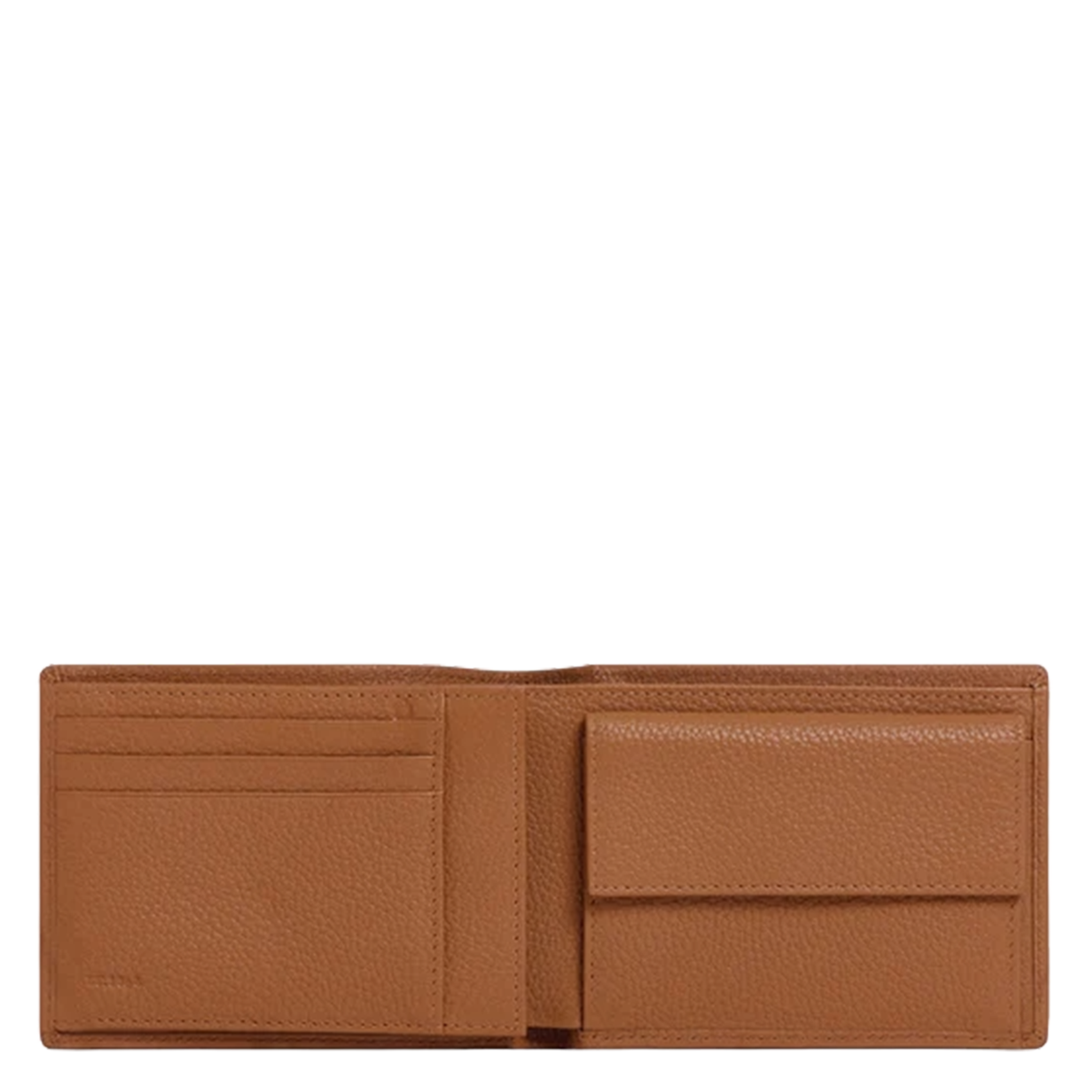 Kleine, leren portemonnee LE TANNEUR Bruin