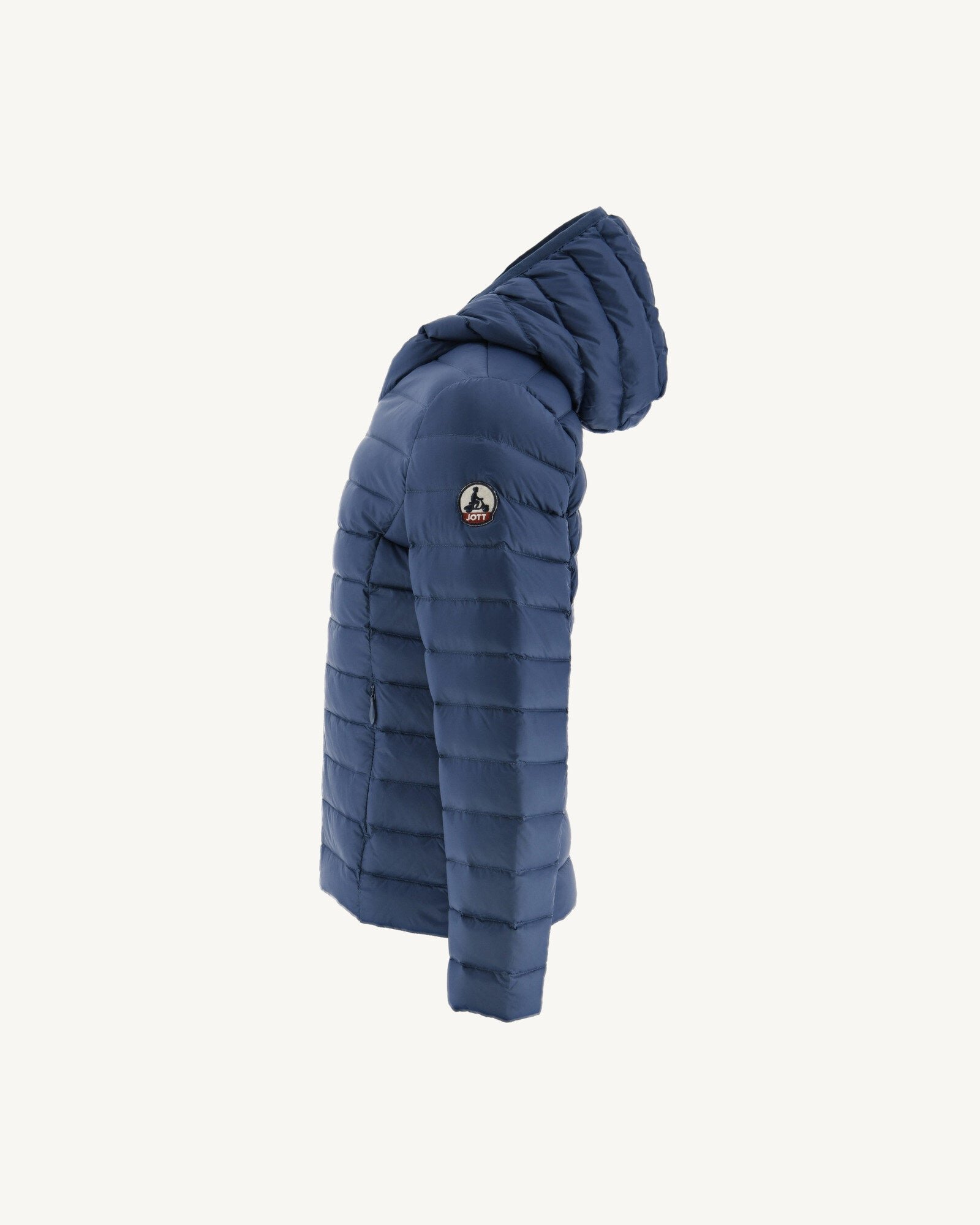 Carla lightweight hooded children's down jacket JOTT Blue