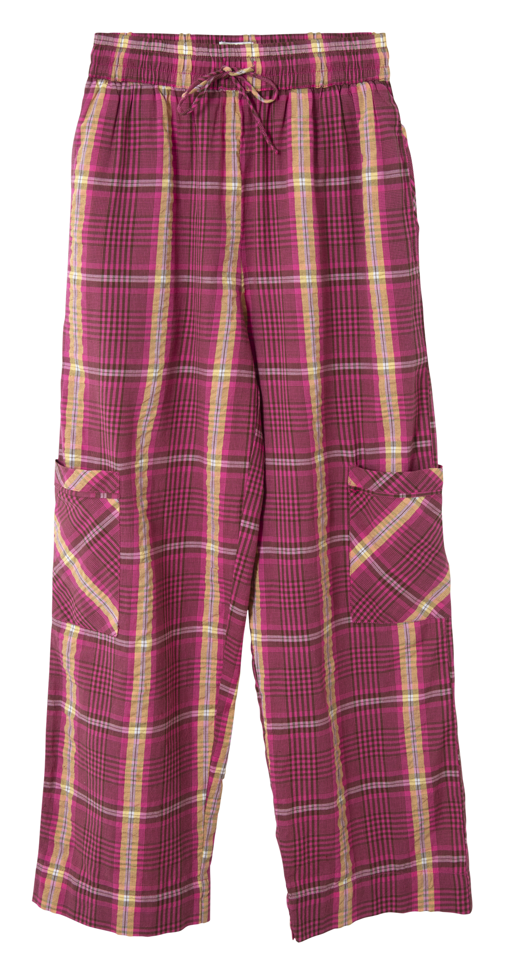 High-waisted straight patterned pants DAMSON MADDER Pink