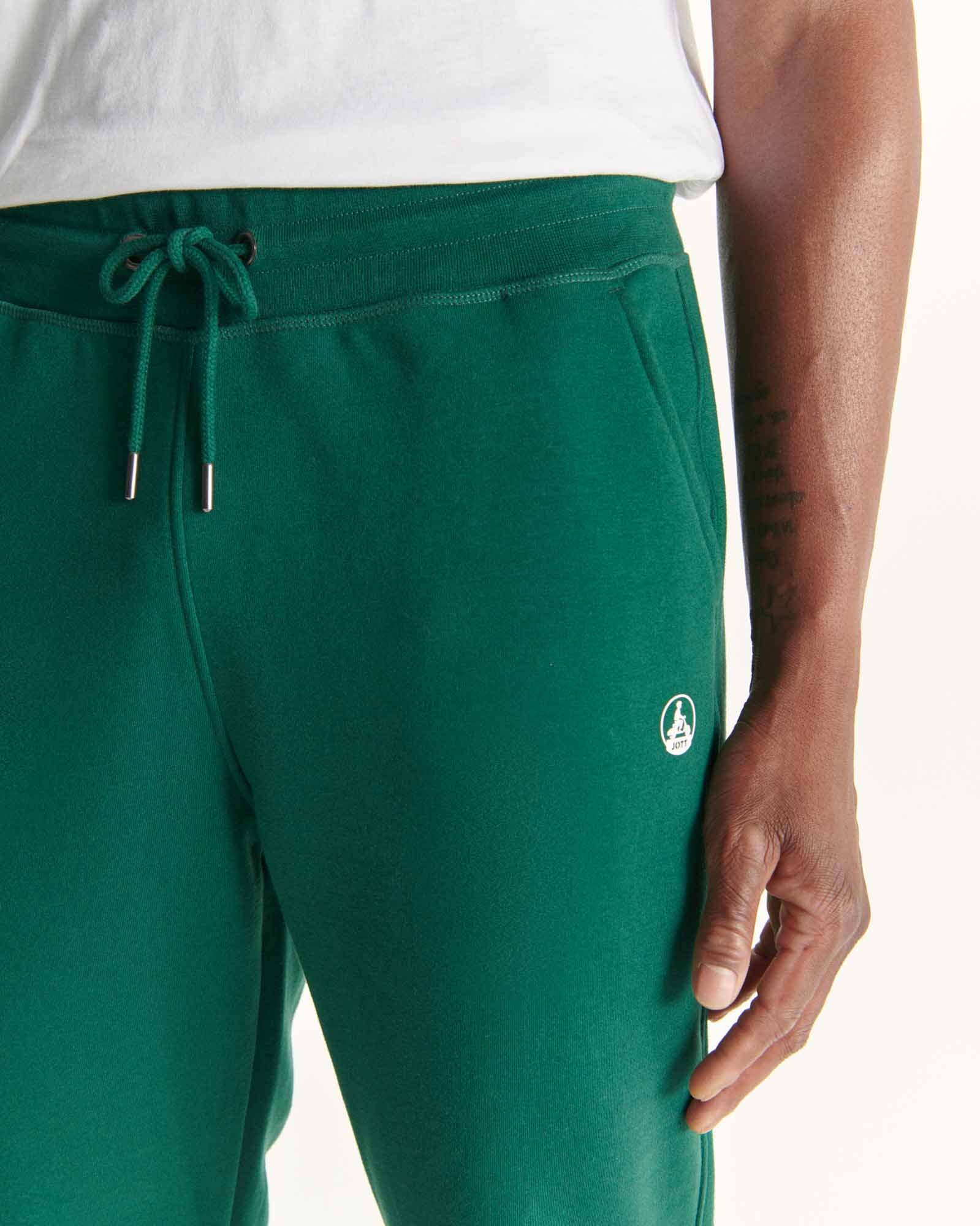 Organic cotton printed joggers Santiago JOTT Green