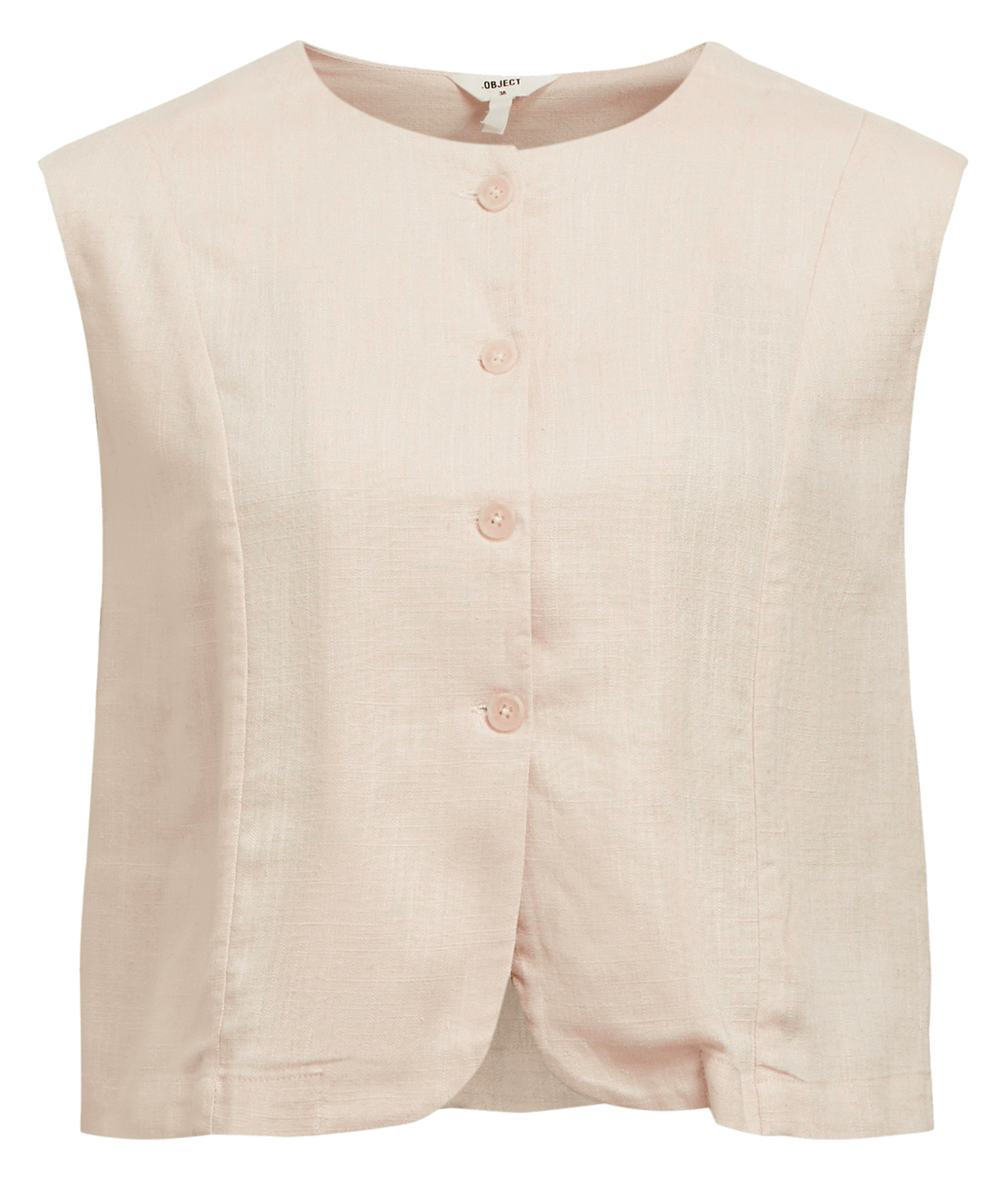 Gerade geschnittene Strickjacke Beige