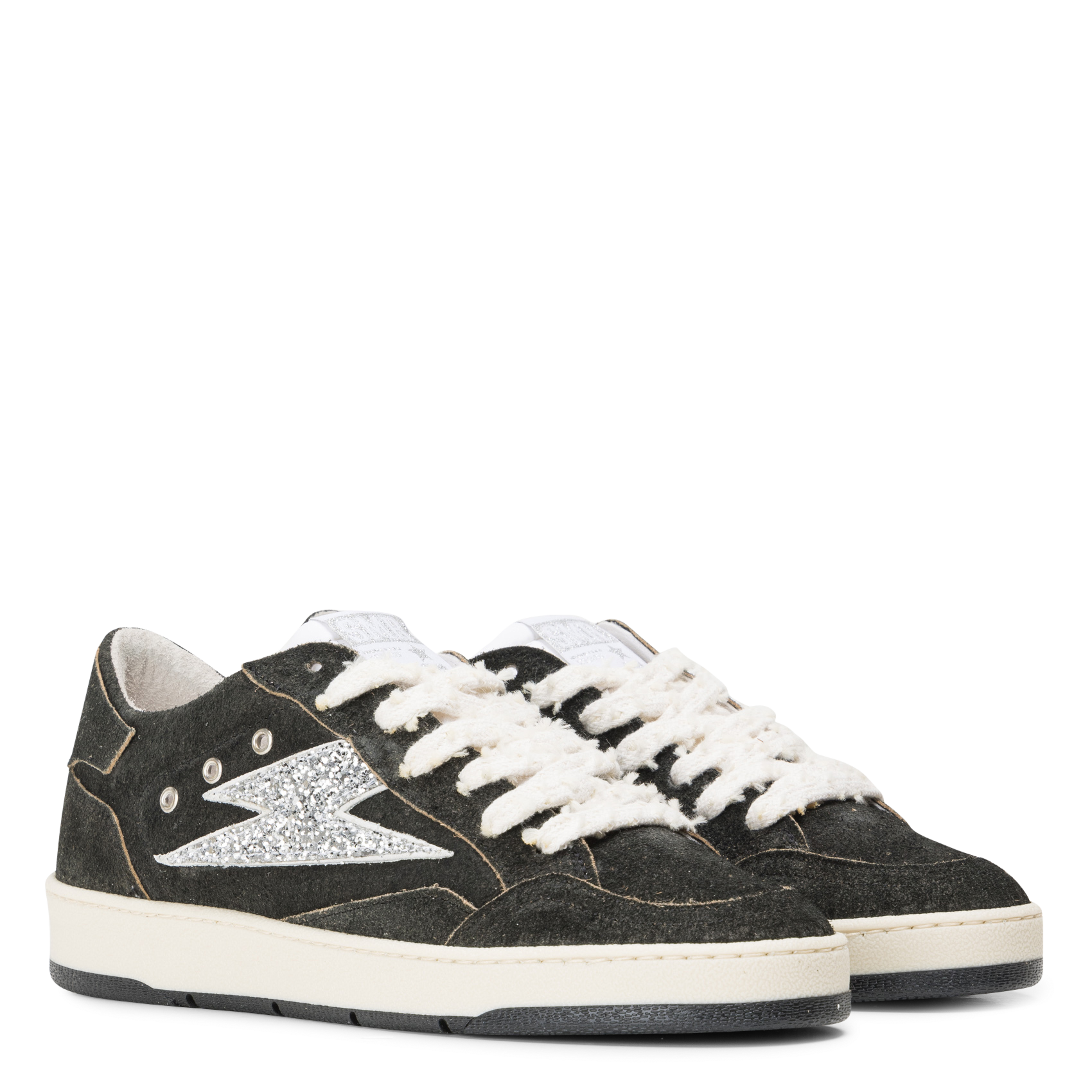 Baskets basses en cuir mélangé SEMERDJIAN - SMR Noir