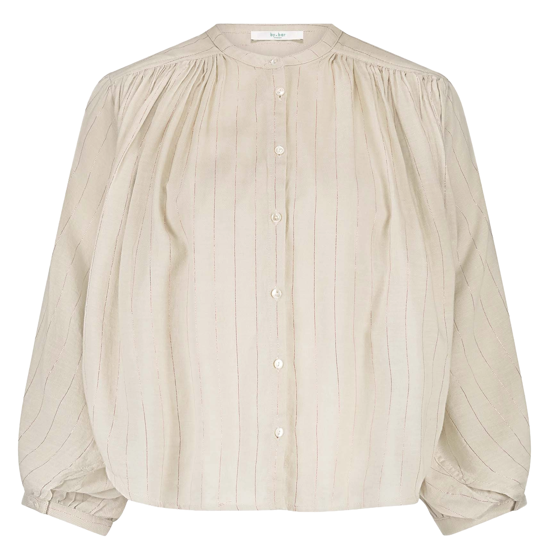 Blouse ample col rond rayée BY BAR Rose