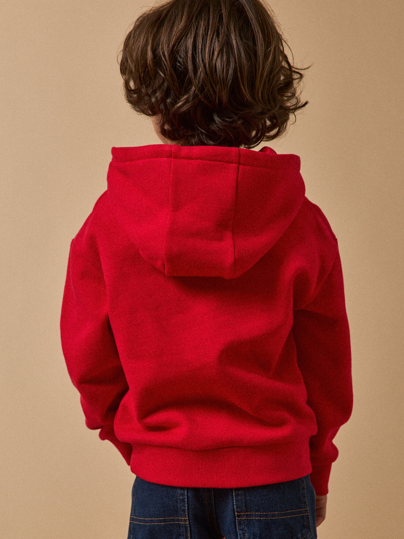 Embroidered organic cotton sweatshirt CYRILLUS Red