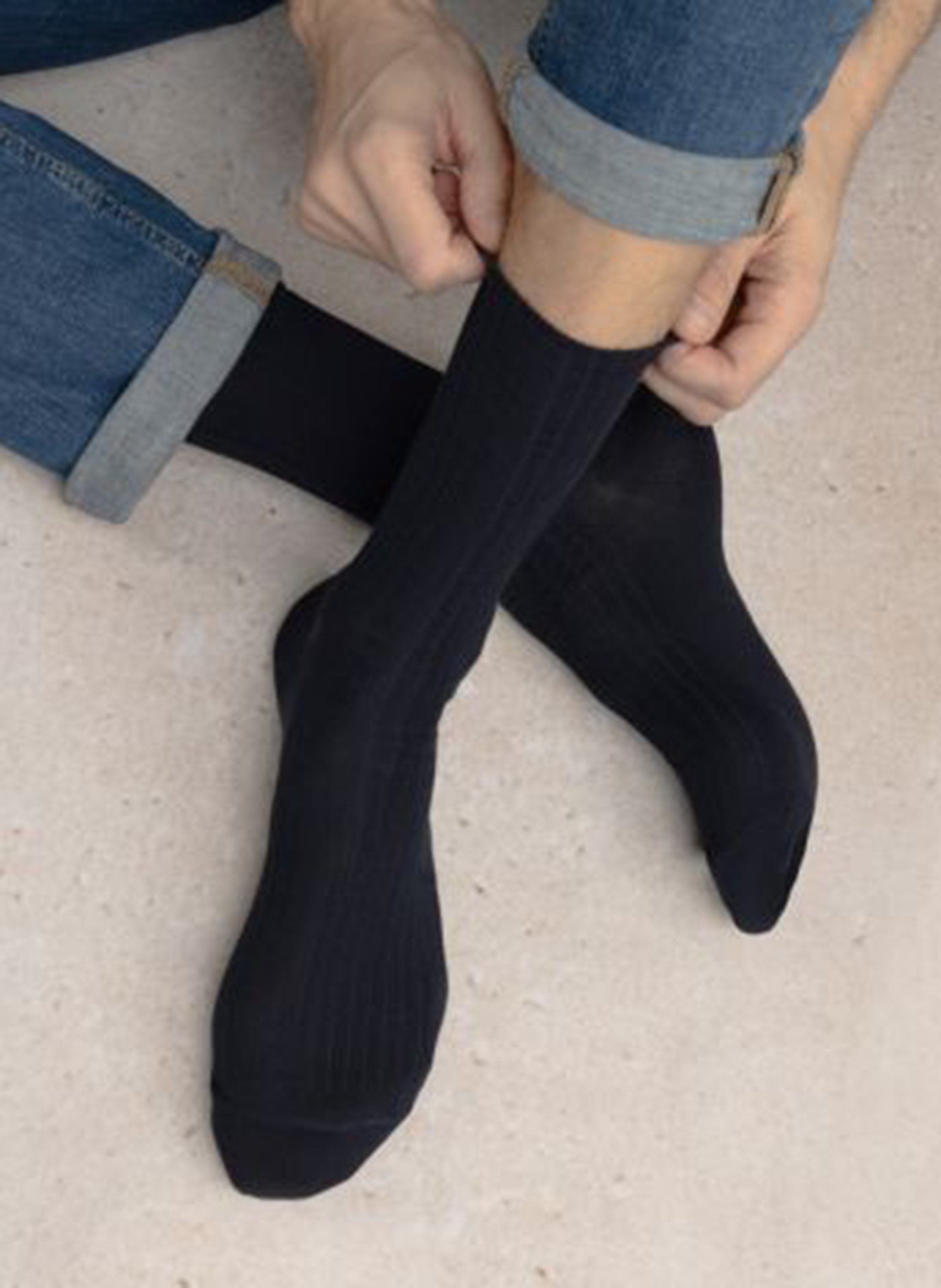 Pack of cotton-blend socks BLEUFORET Blue