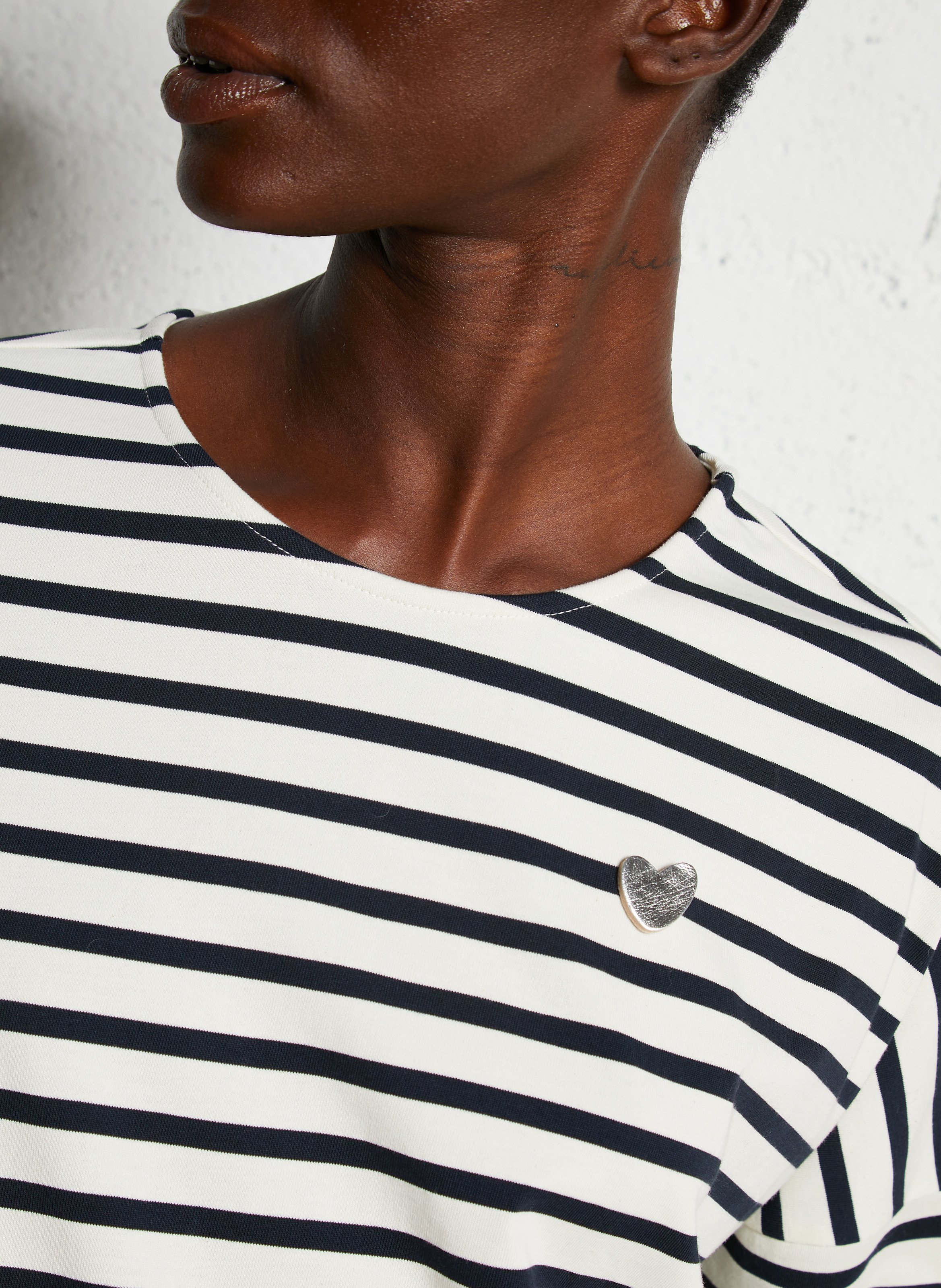 Oversized cotton T-shirt DES PETITS HAUTS White