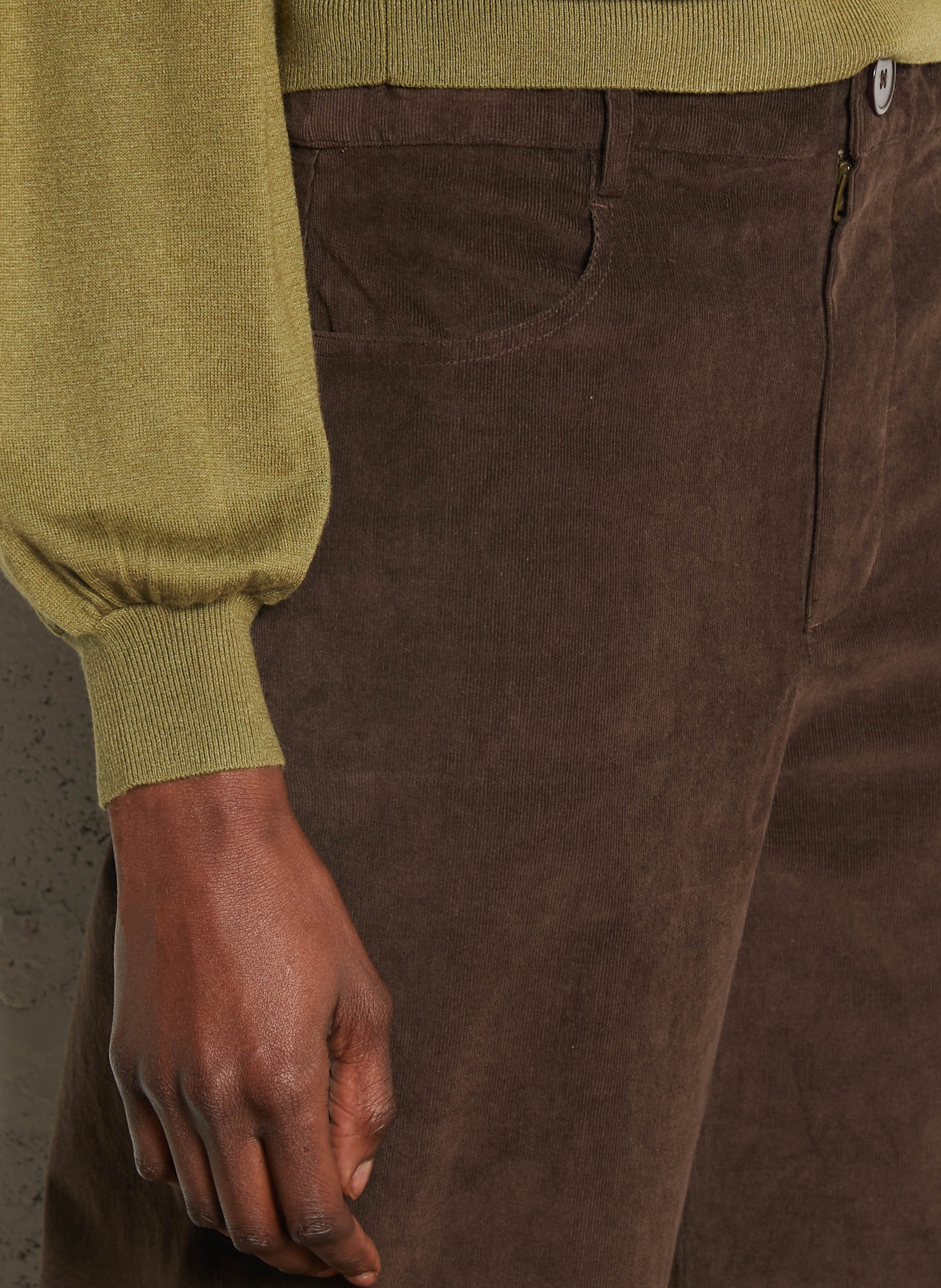 Wide cotton trousers  PETITE MENDIGOTE Brown