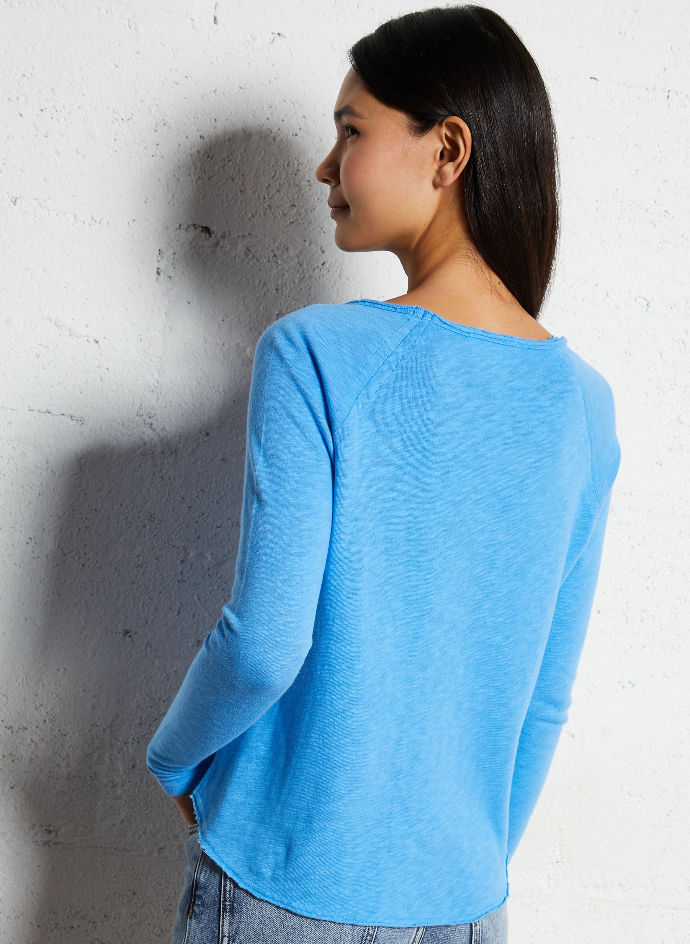 Camiliday round-neck sleeveless cotton top AMERICAN VINTAGE Blue