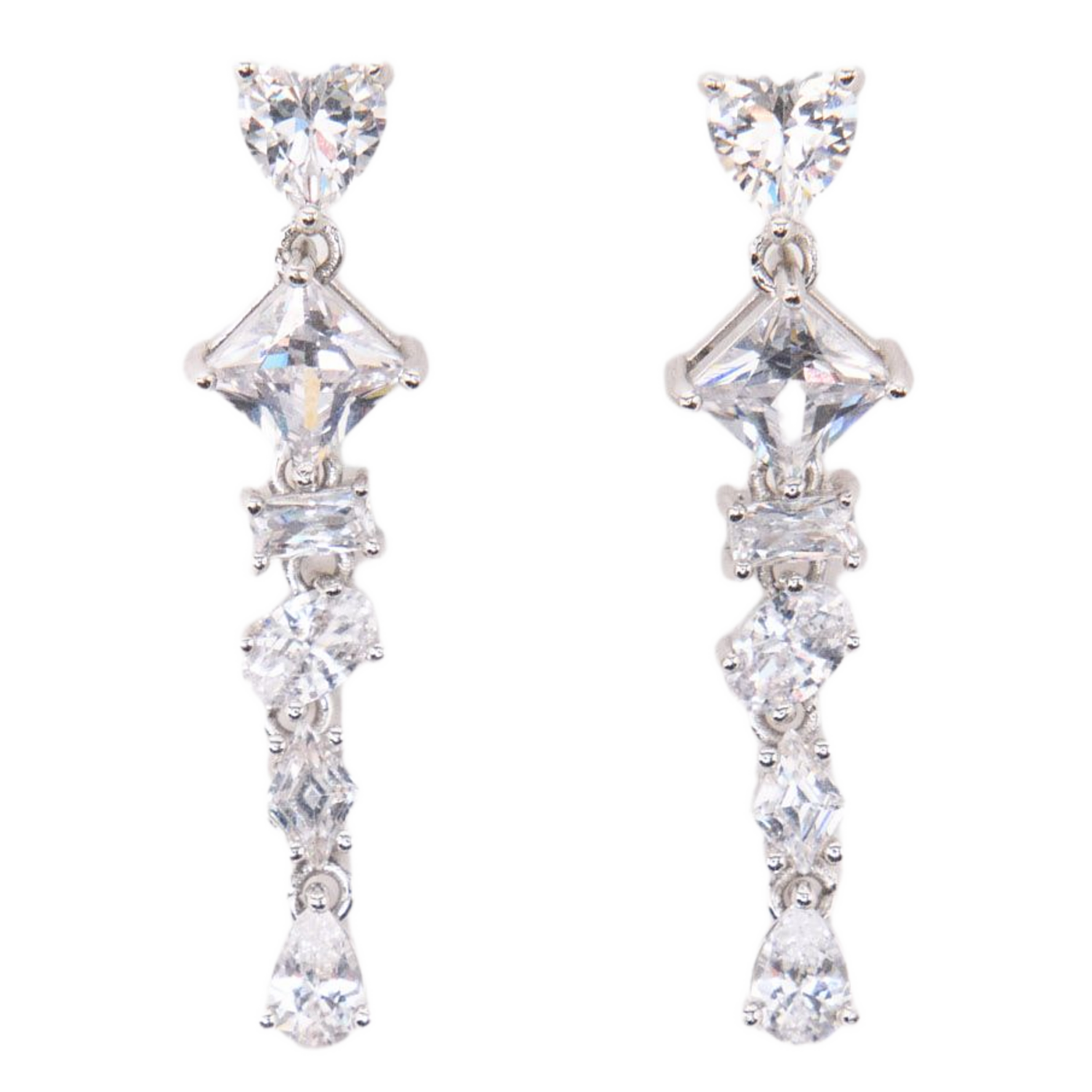 Boucles d'oreilles à strass MAJE Argent