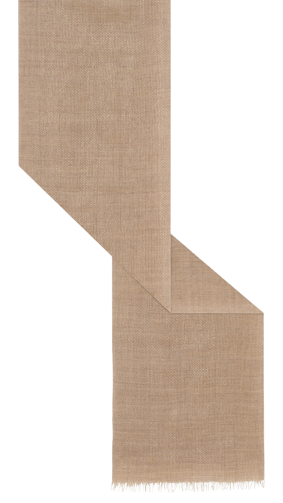 Solid lurex scarf in blended wool PABLO Brown