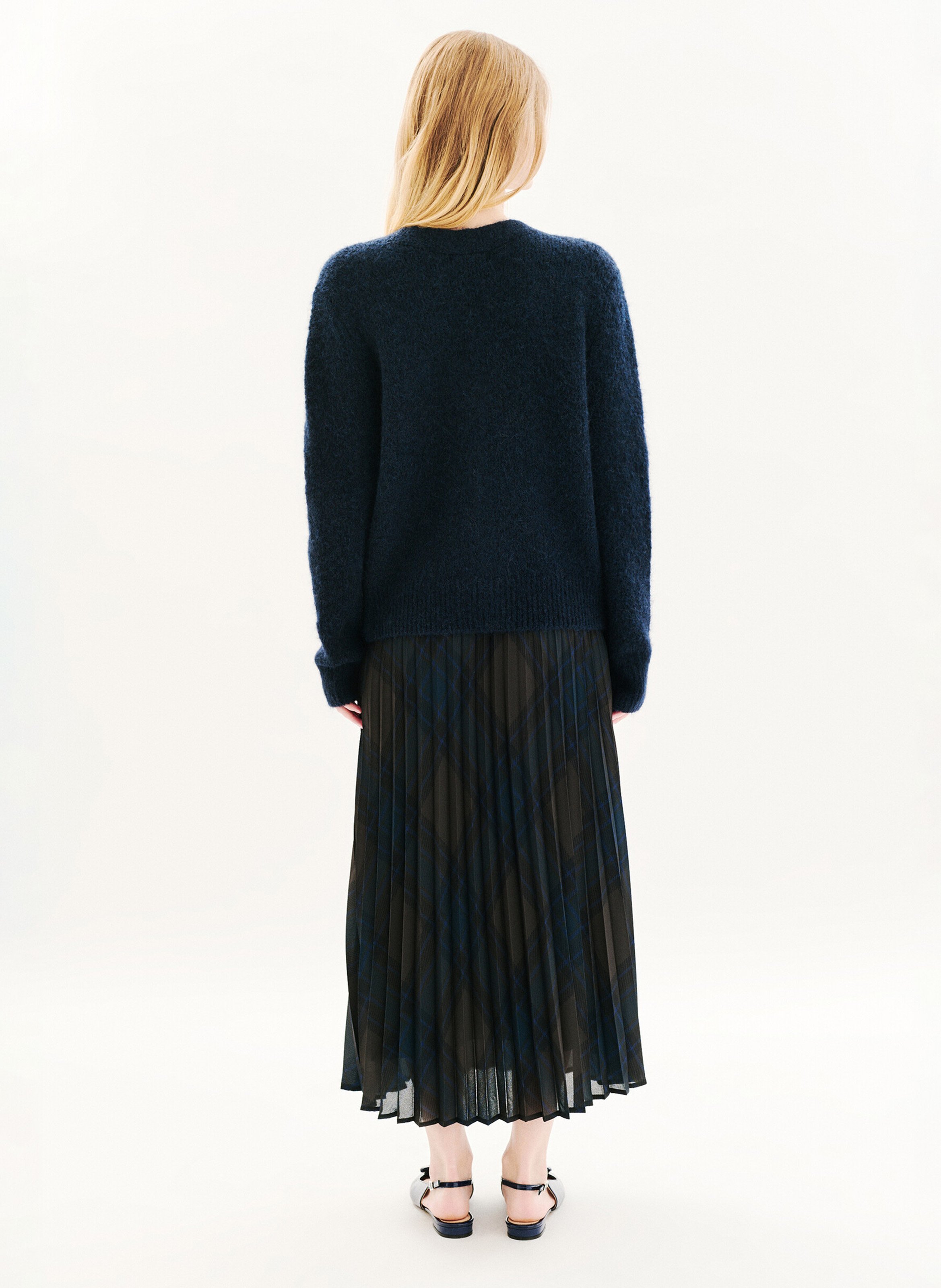 Plain button-up cardigan CAROLL Blue