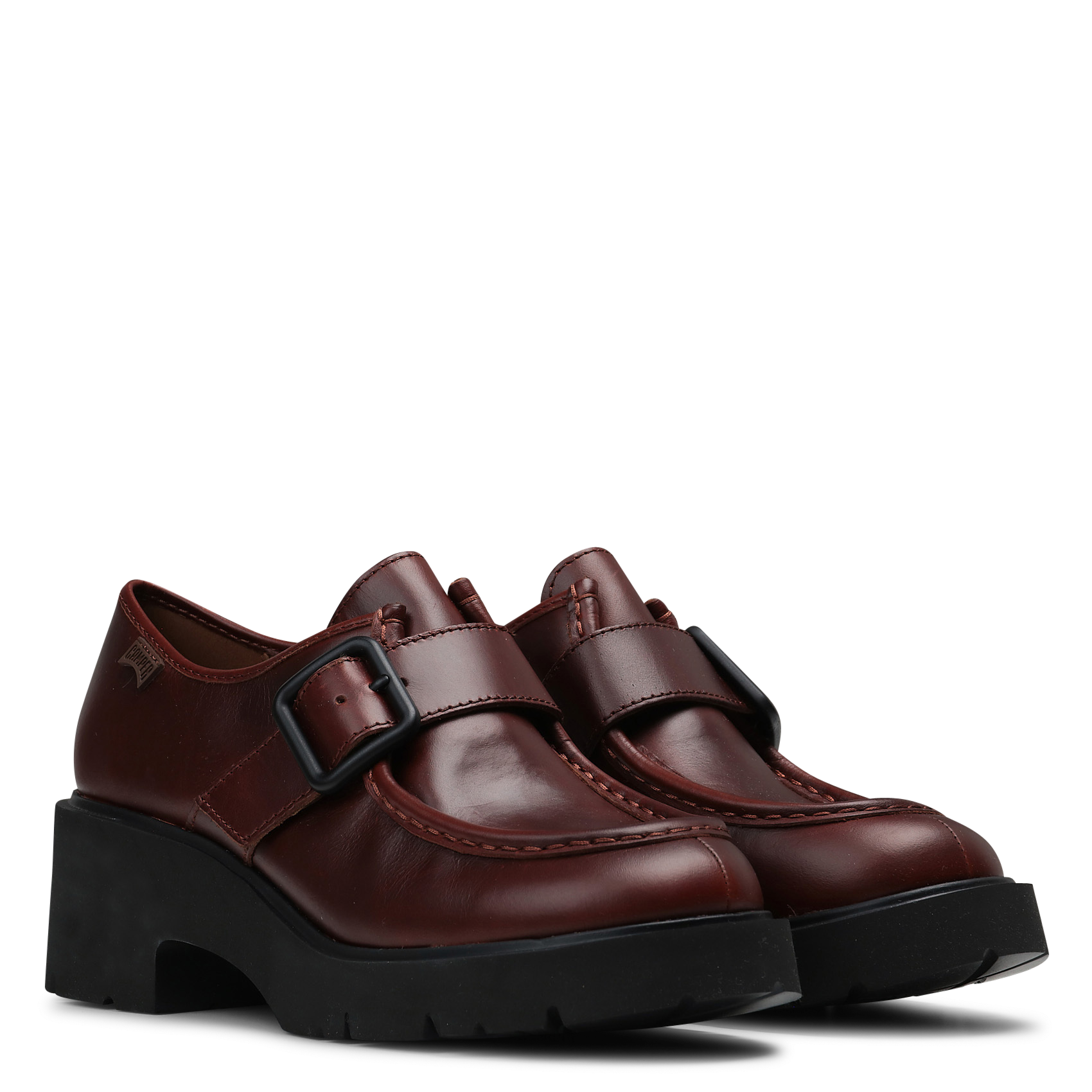 Mocassins compensés en cuir CAMPER Marron