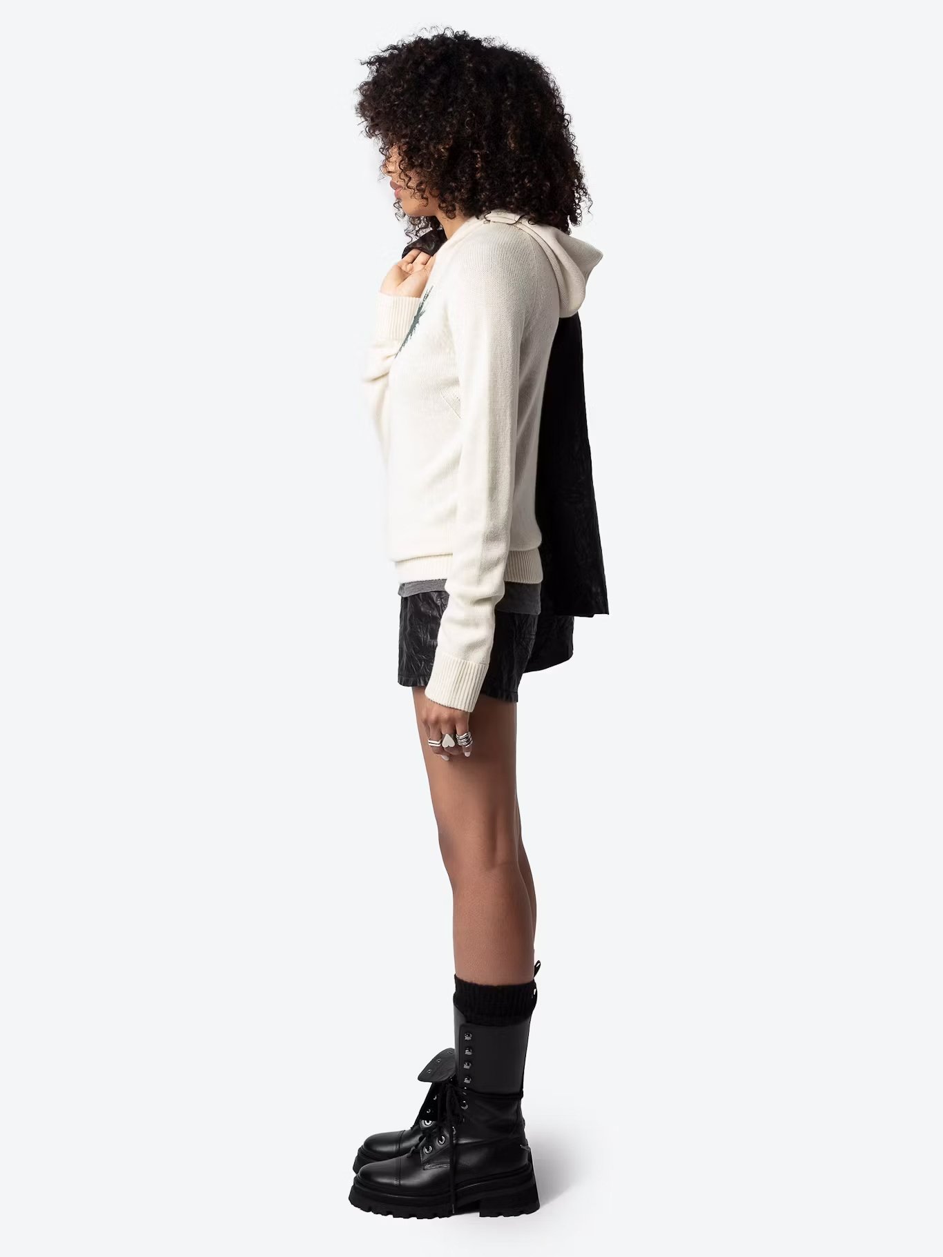 Cashmere Hoodie Sweatshirt ZADIG&VOLTAIRE White