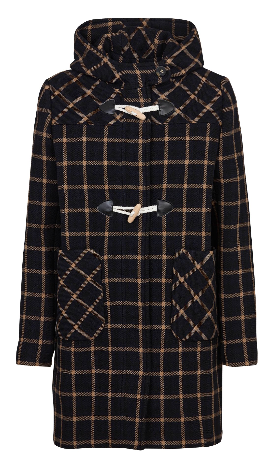 Manteau col montant en laine mélangée ARMOR LUX Bleu