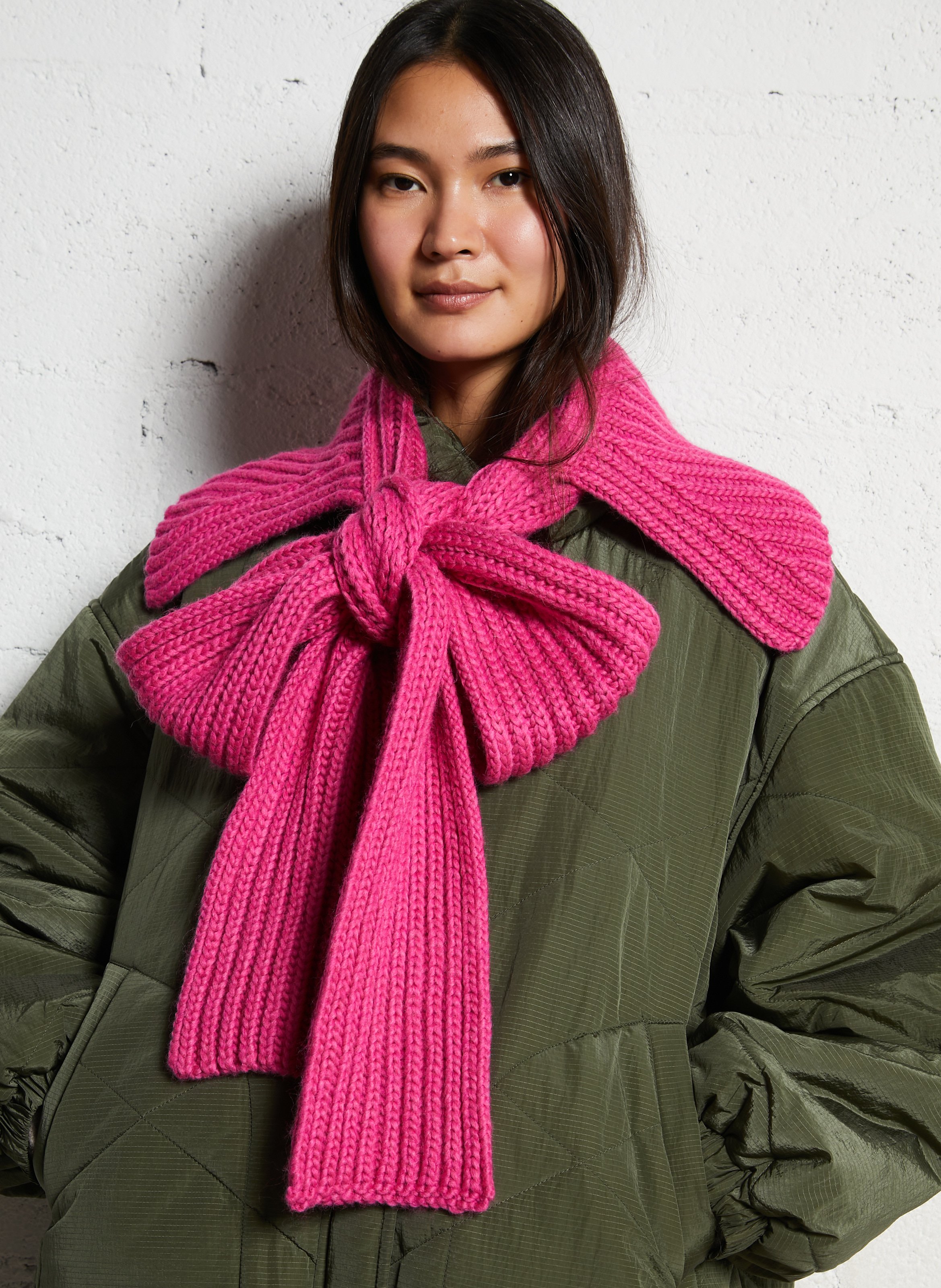 Echarpe en maille DR BLOOM Rose