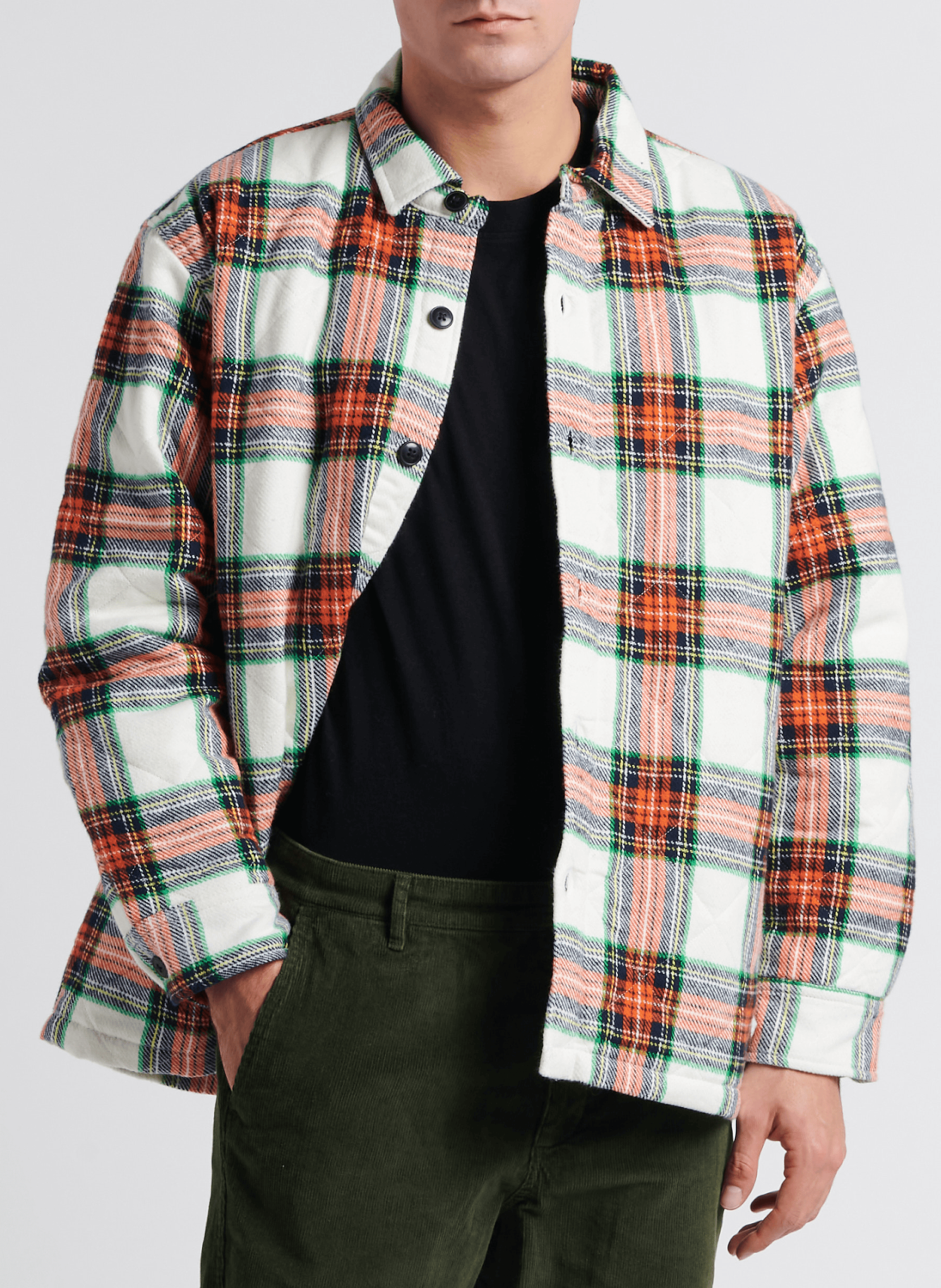 Veste col classique à carreaux en coton  EDWIN Multicolore