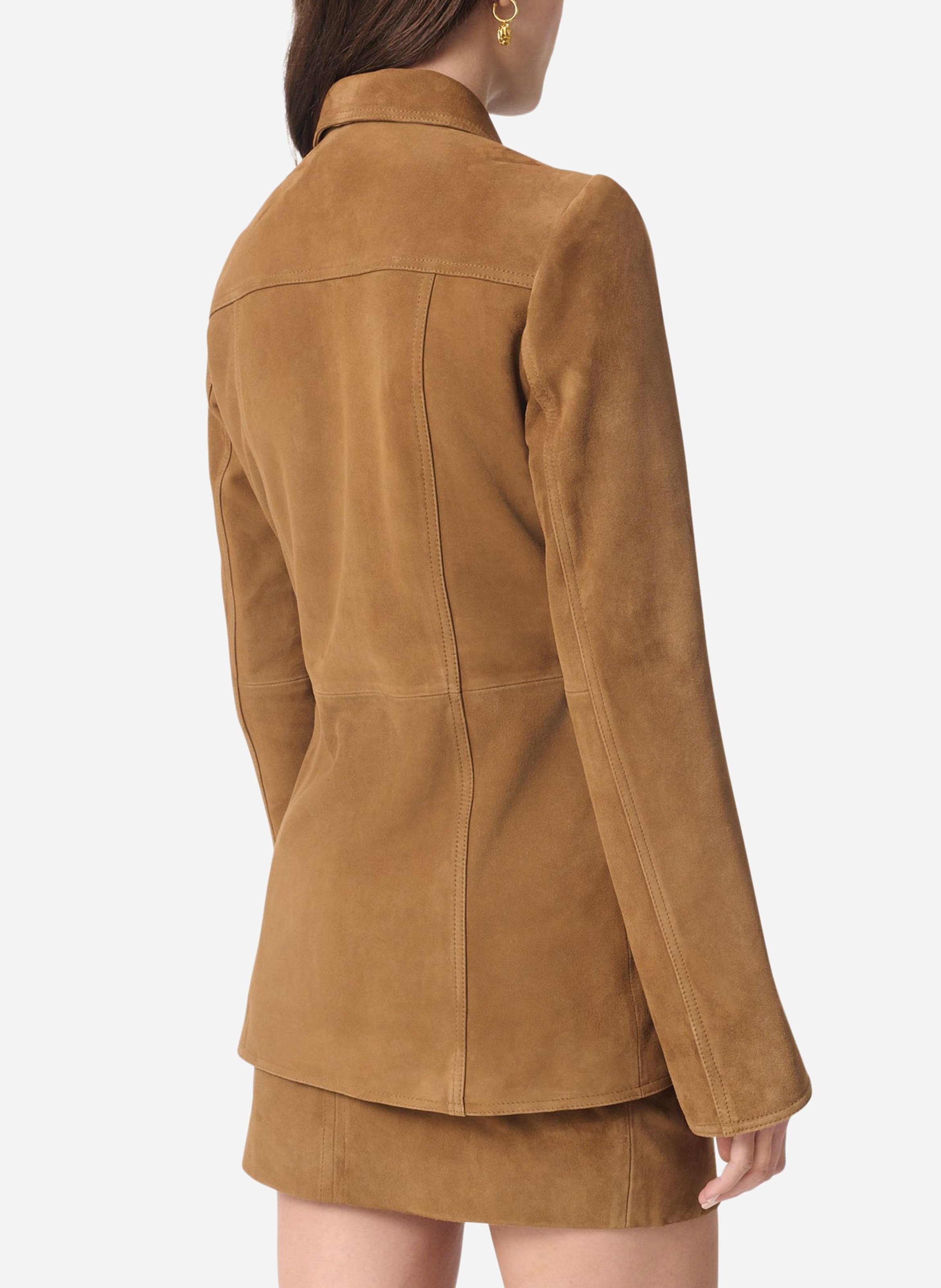 Jacket with classic collar VANESSA BRUNO Brown