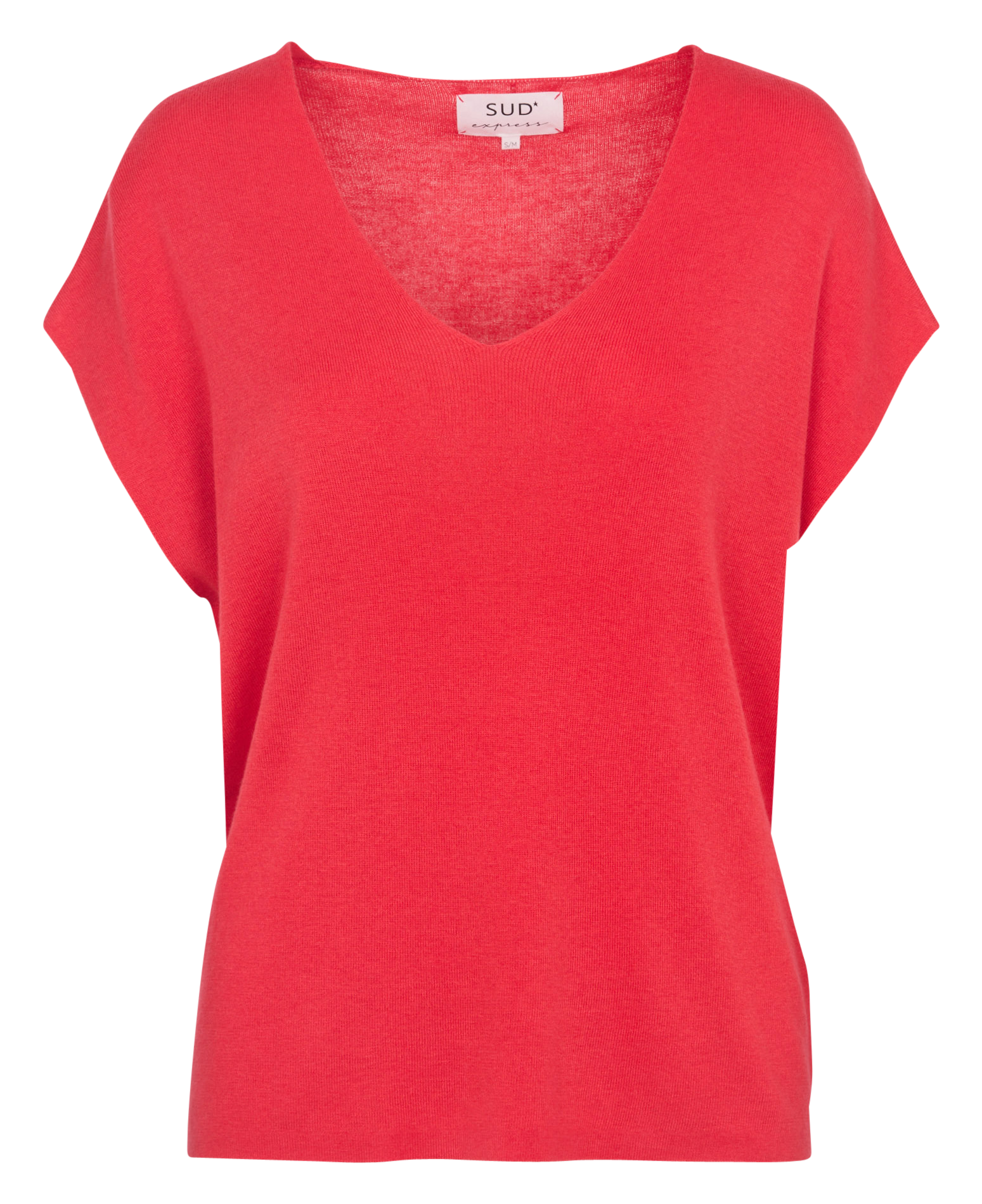 Gerade geschnittener Pullover mit V-Ausschnitt SUD EXPRESS