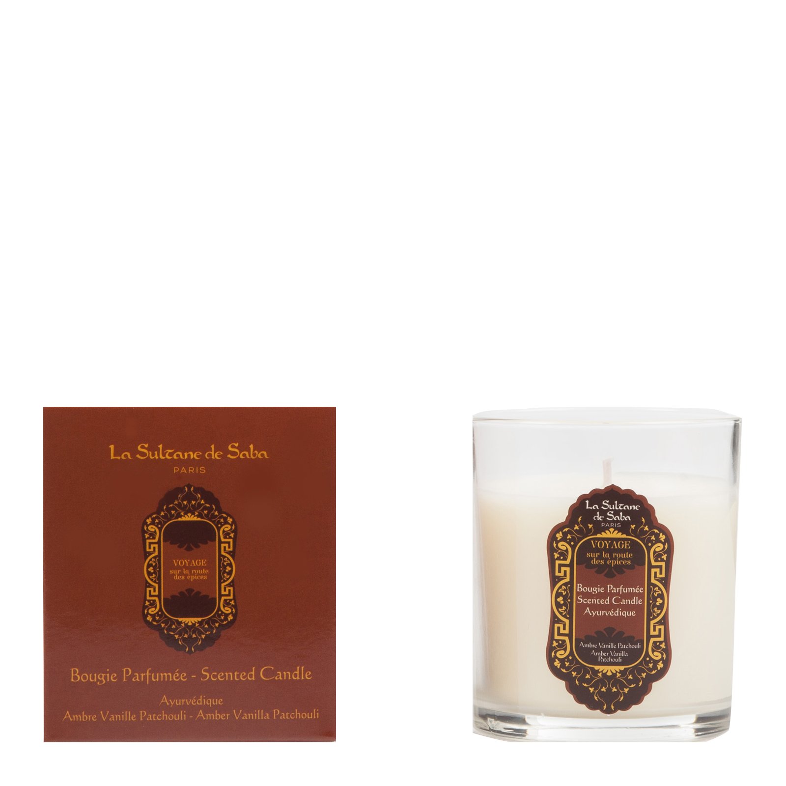 Bougie Ayurvédiqe Ambre Vanille Patchouli LA SULTANE DE SABA No color