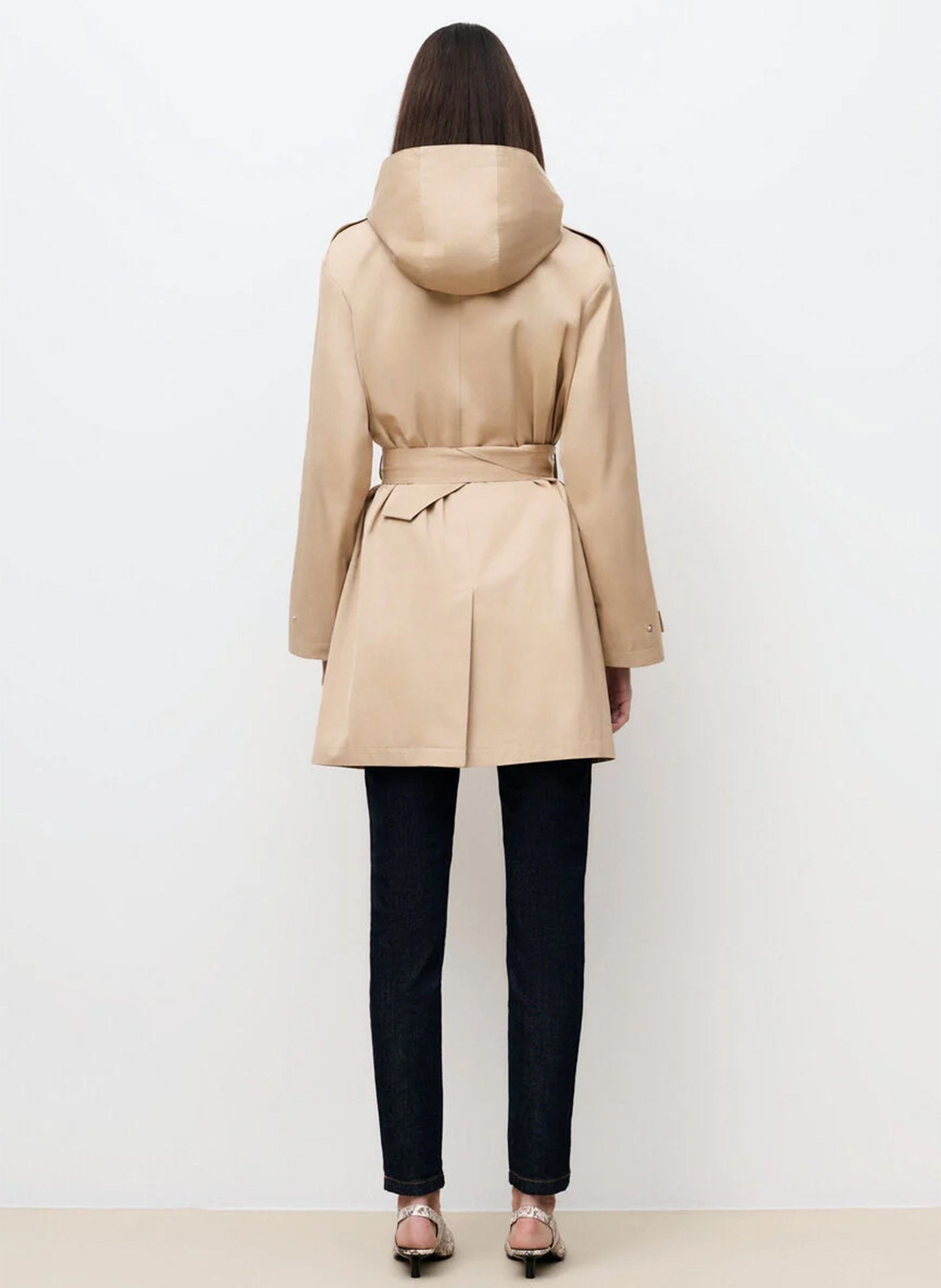 Trench droit CAROLL Beige