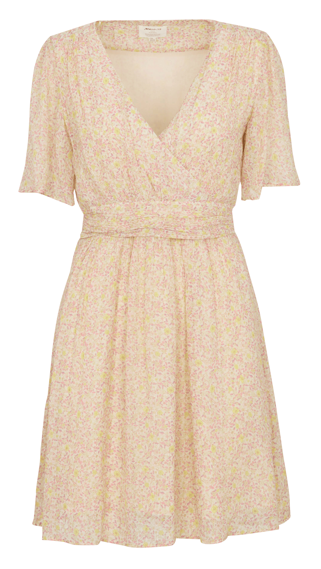 Korte jurk met kraag MAISON 123 Geel