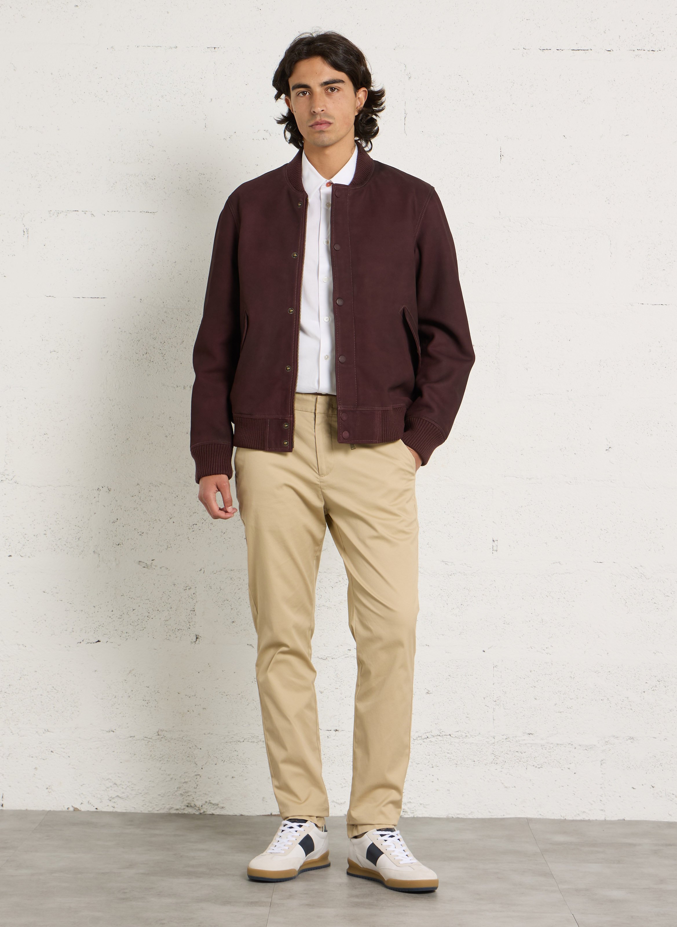 Oversized leren jas CHEVIGNON Violet