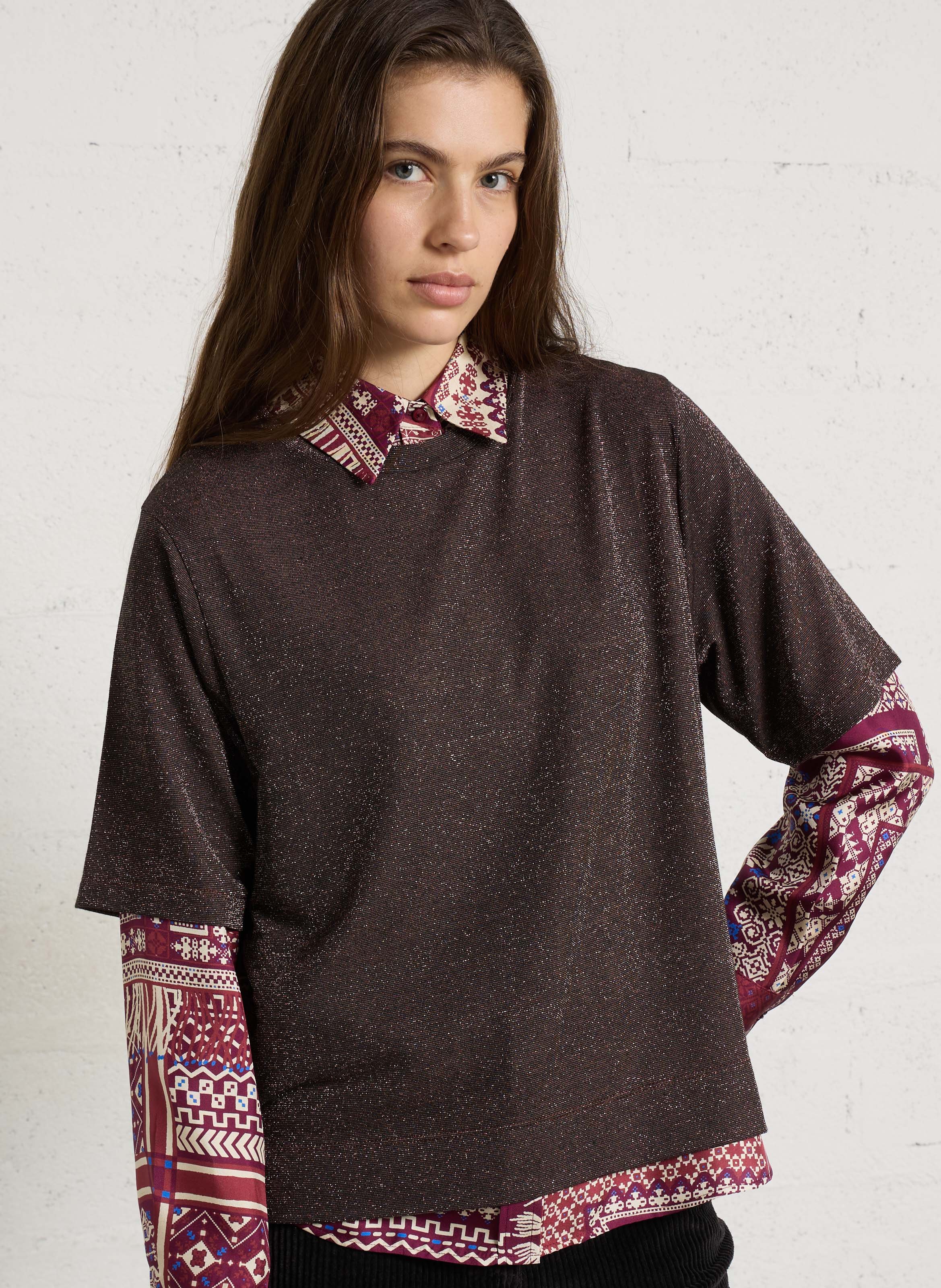 Straight fit fine knit sweater MOMONI