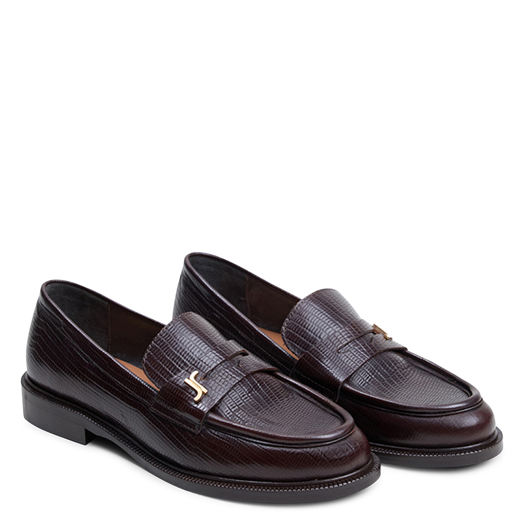 Leather loafers JONAK Brown