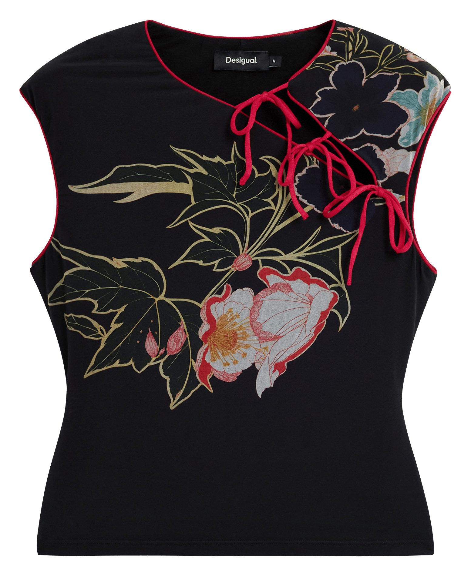 Top col rond DESIGUAL Noir