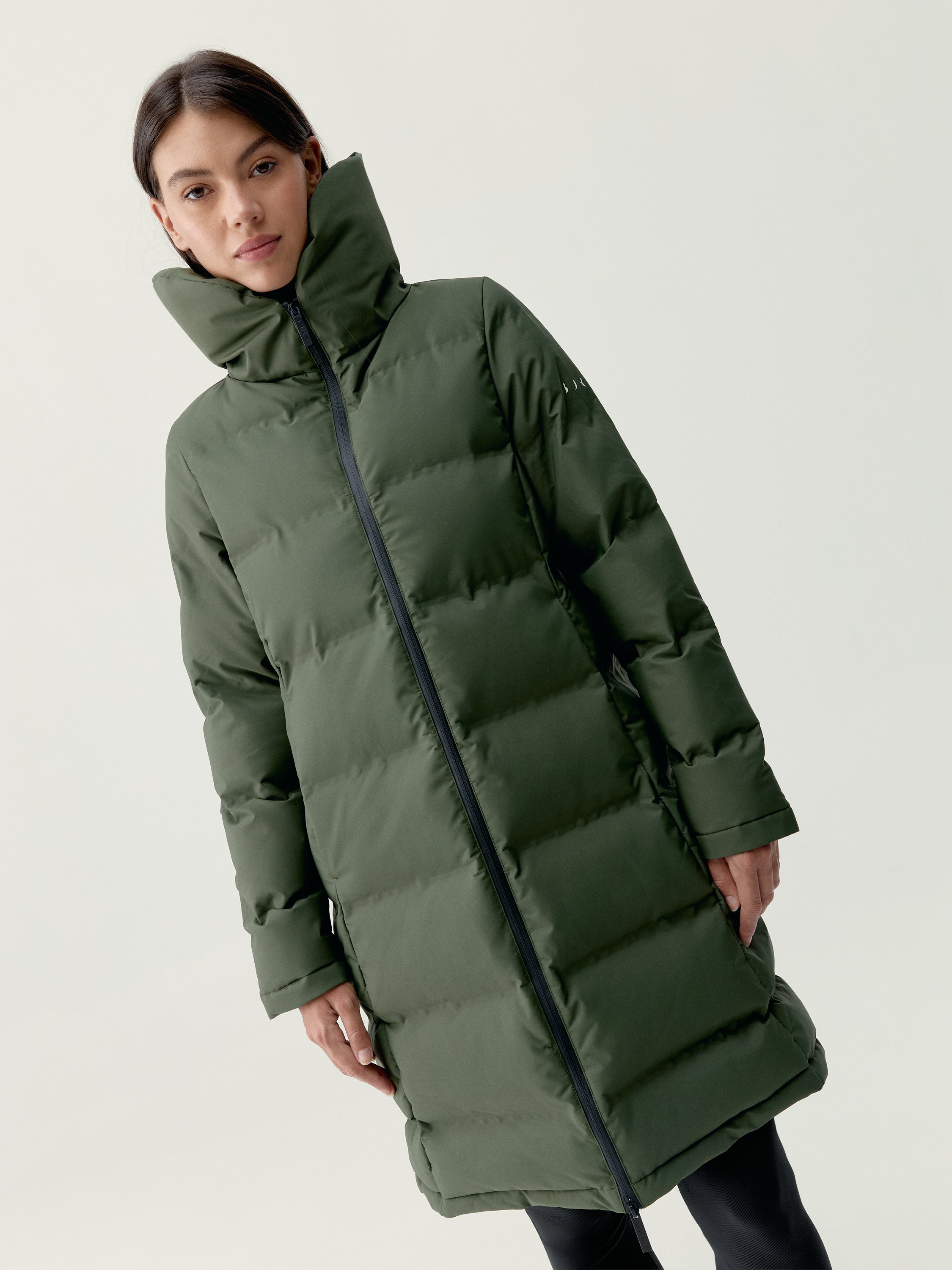Women's sports coat, waterproof with pockets BORN Green
