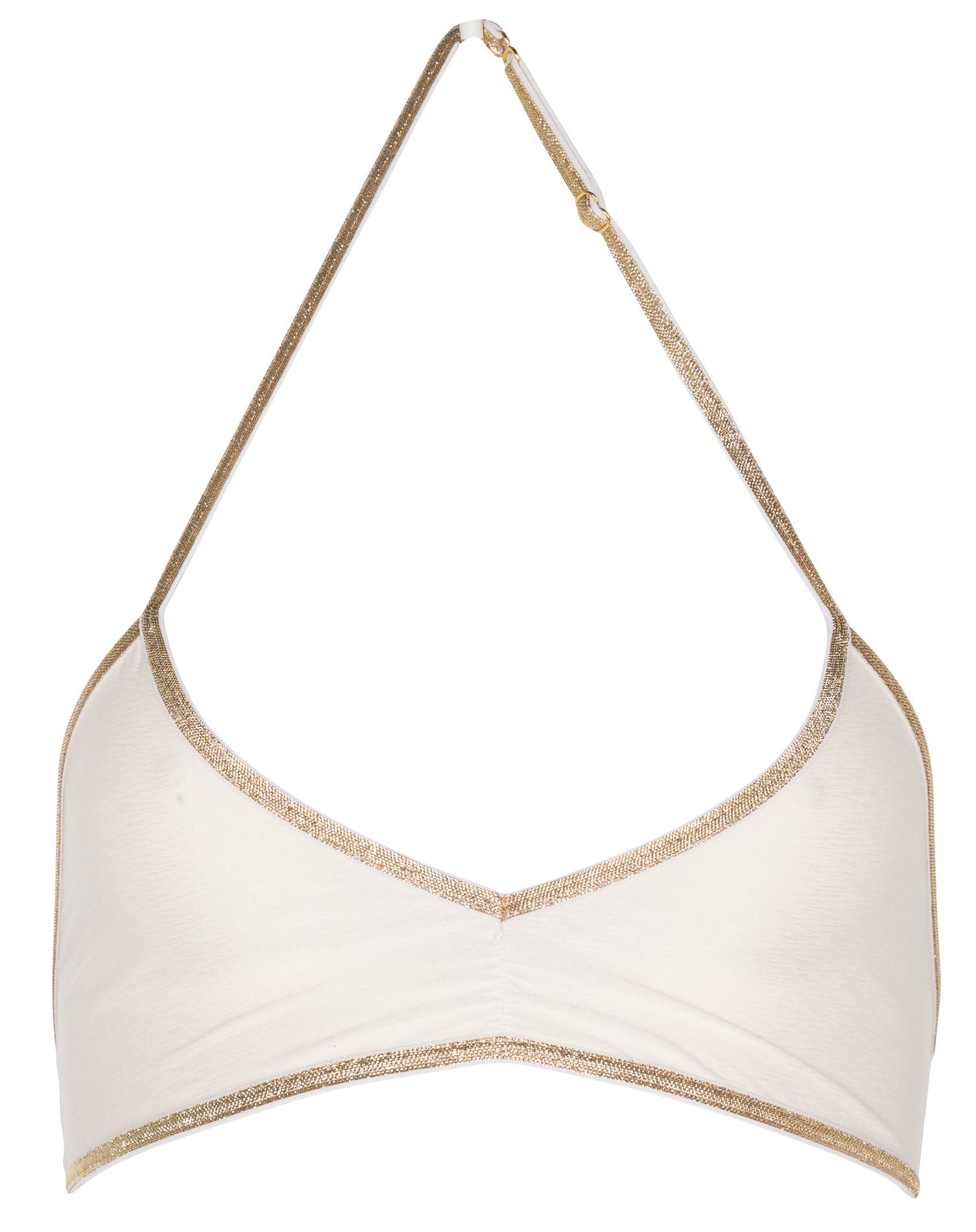 Unwired metallic thread bra LA NOUVELLE Beige