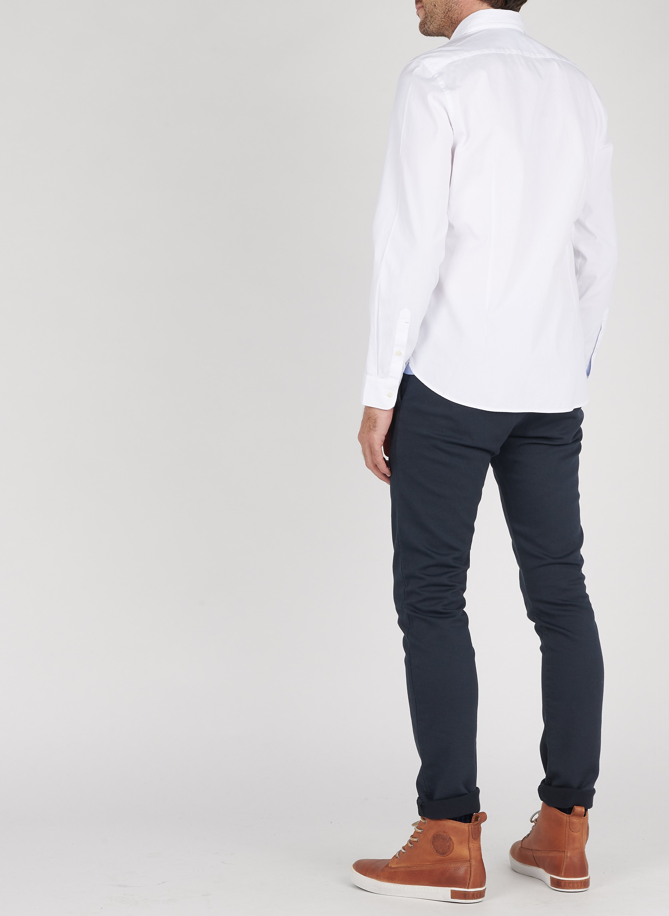Chemise col classique shaped fit en coton MARC O'POLO Blanc