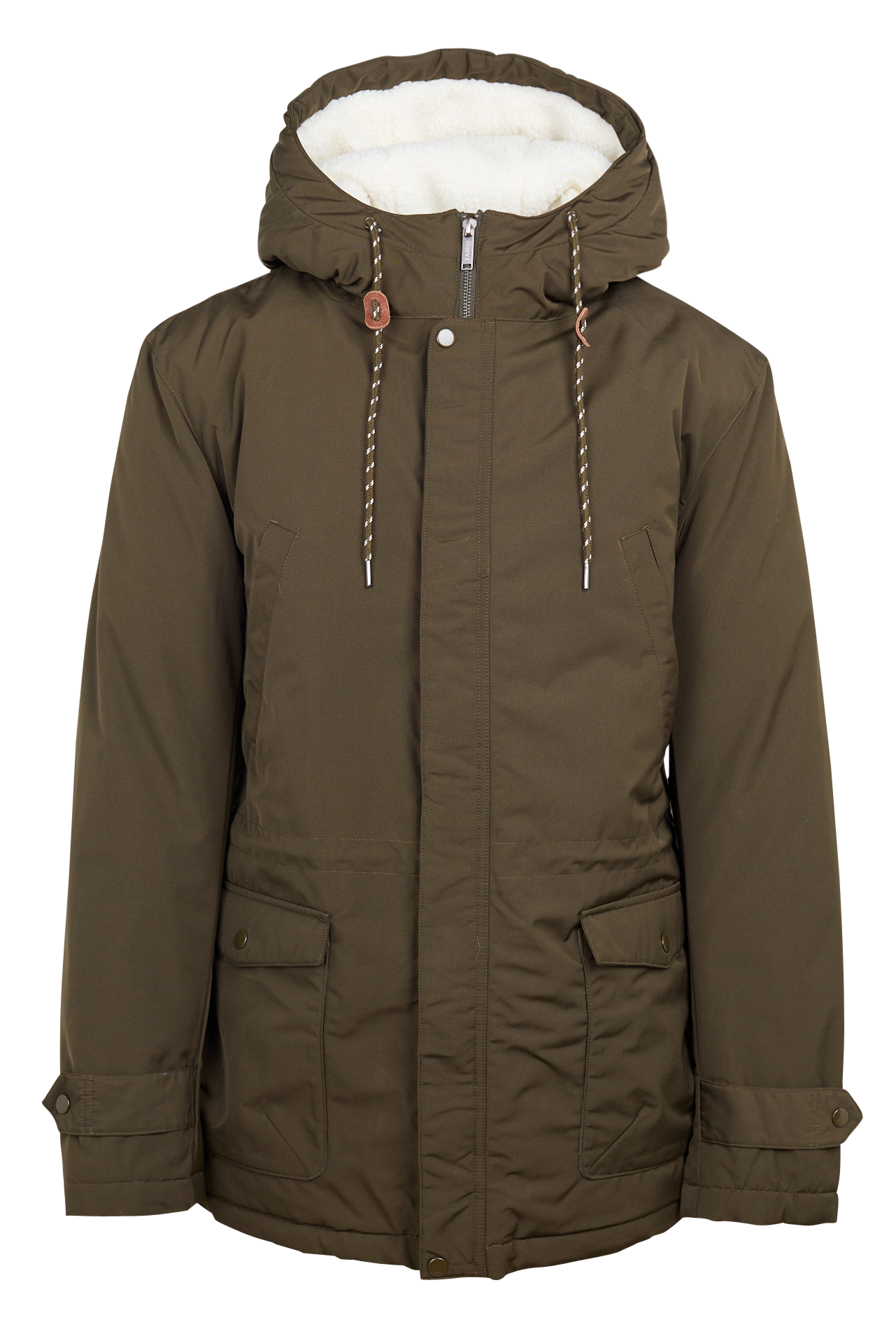 Parka à capuche regular-fit FAGUO Kaki