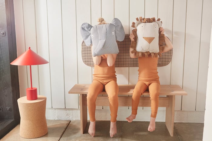 Organic cotton cushion OYOY LIVING DESIGN Blue