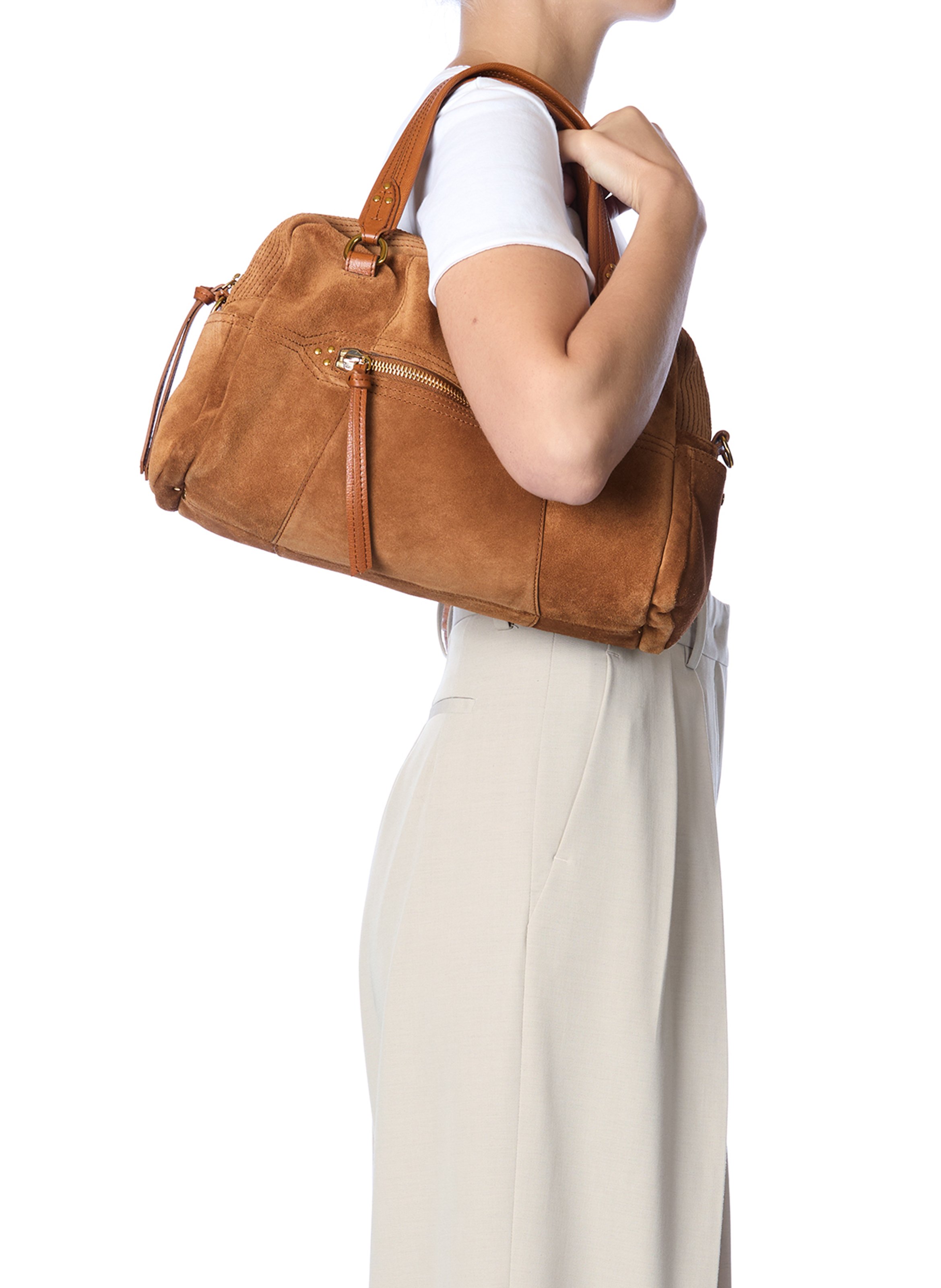 Dori leather shoulder bag JEROME DREYFUSS Brown