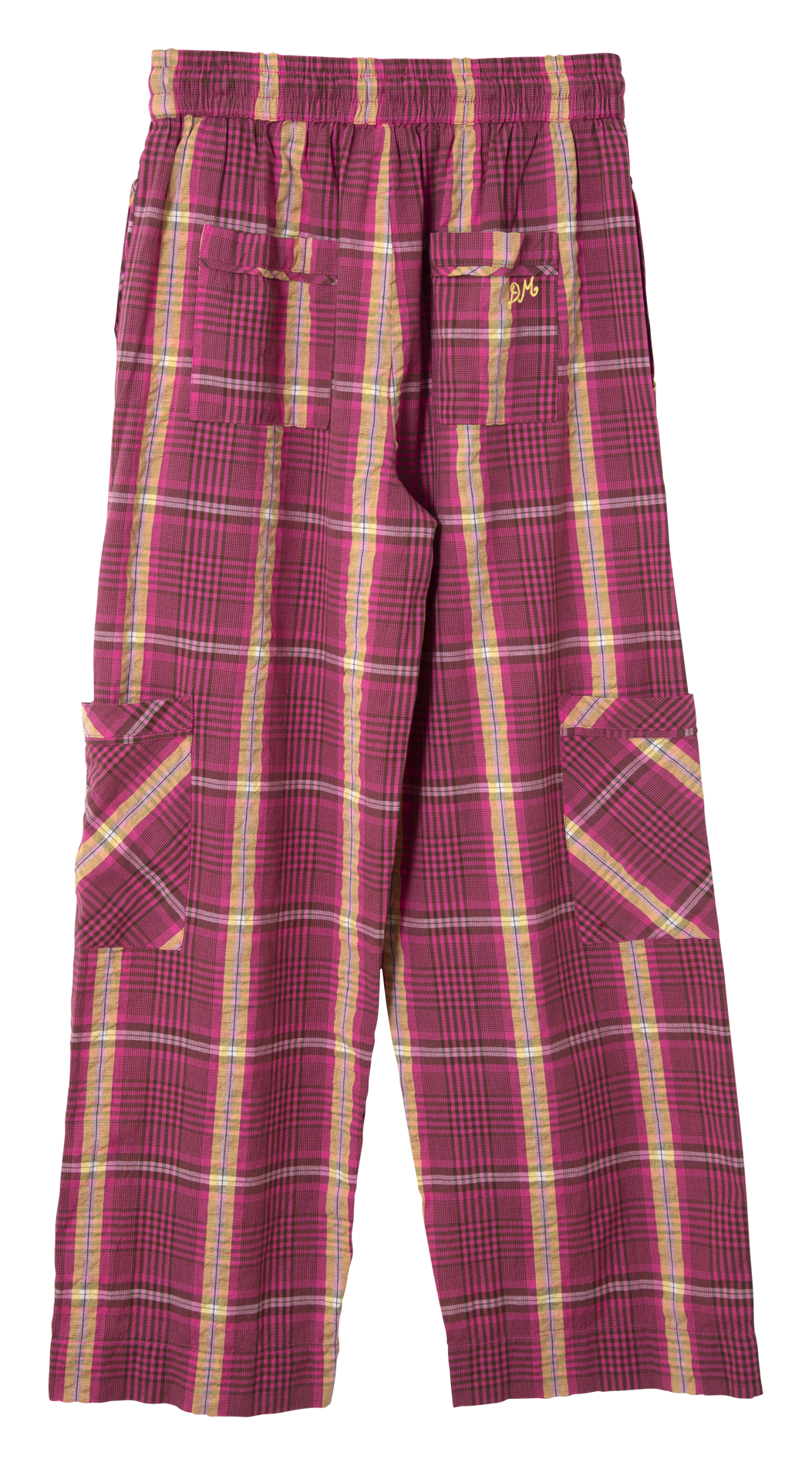 High-waisted straight patterned pants DAMSON MADDER Pink