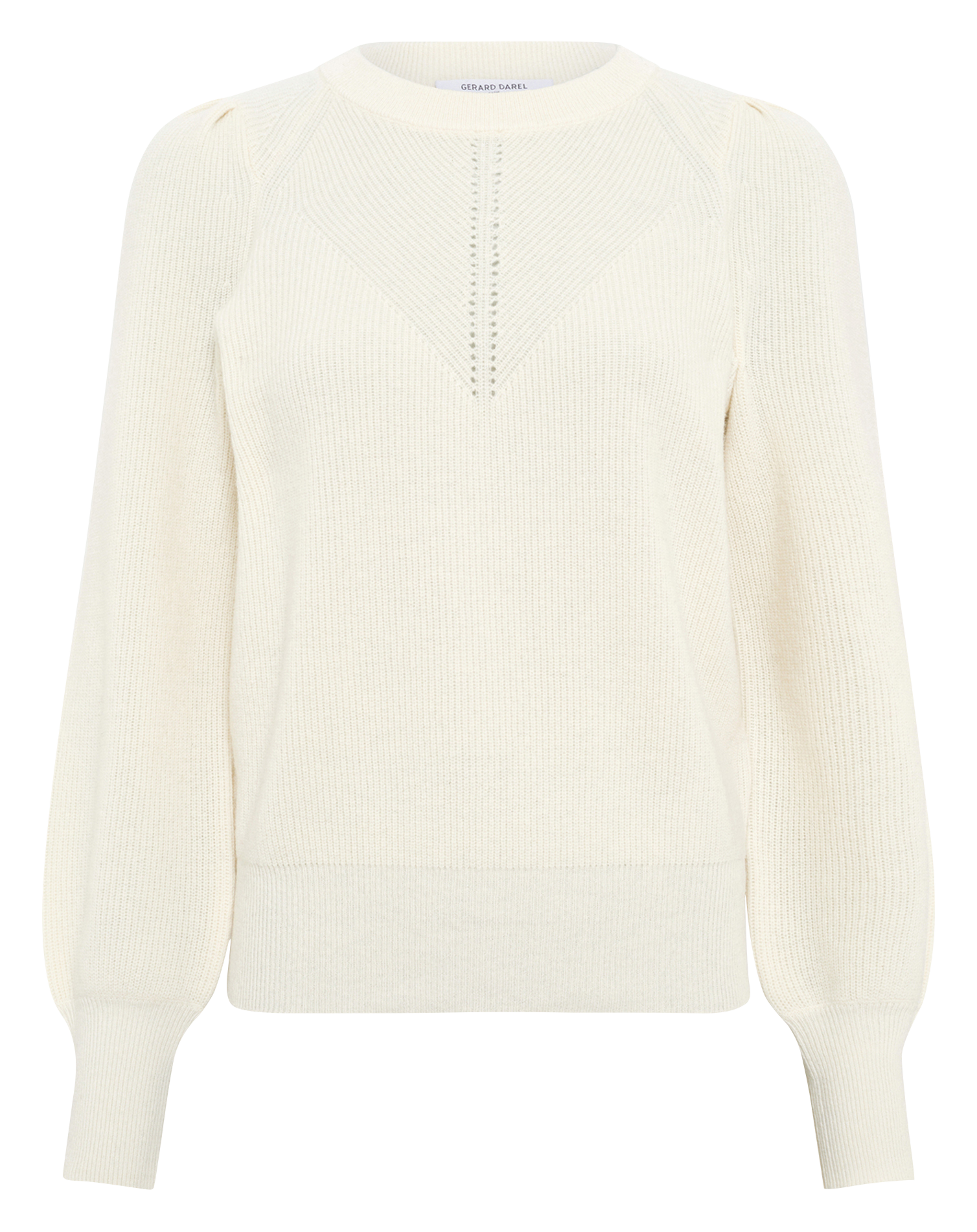 Pull col rond en laine GERARD DAREL Beige