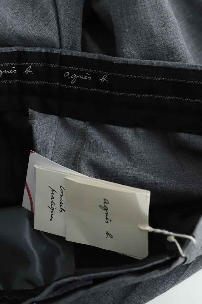 Bandol straight woollen trousers AGNES B. - Seconde Main Grey