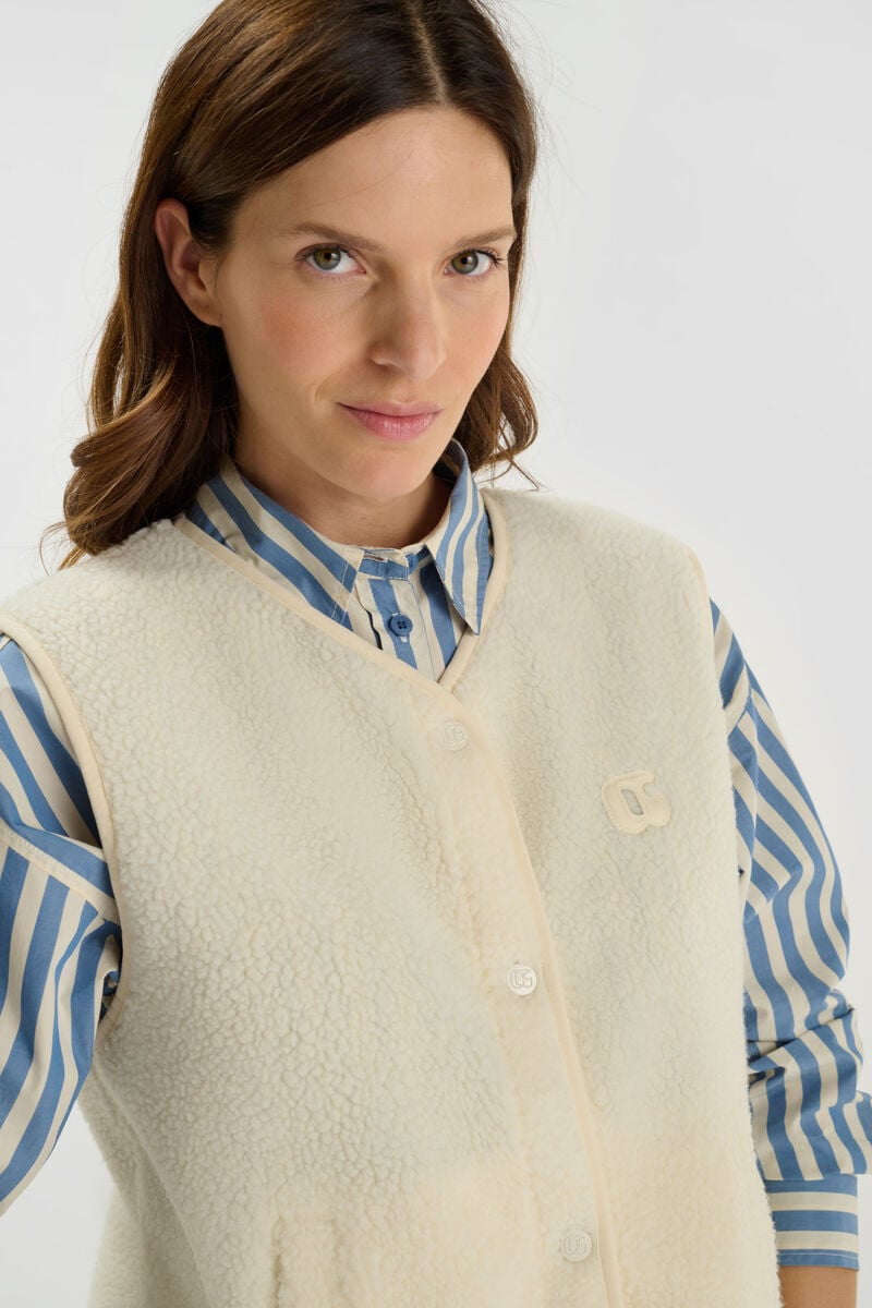 Veste sans manches LE TEMPS DES CERISES Bleu