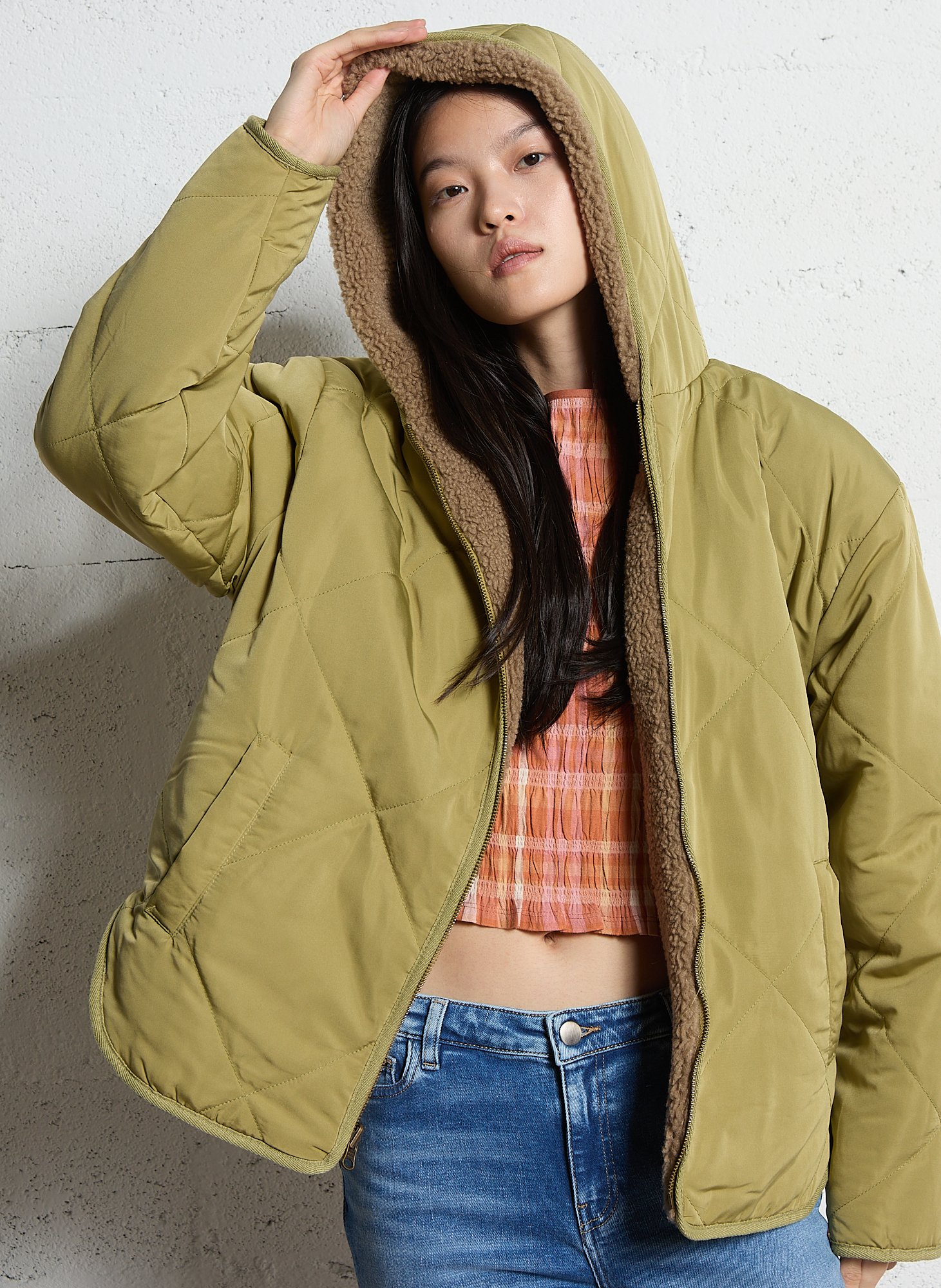 Veste matelassée à capuche BILLABONG Vert