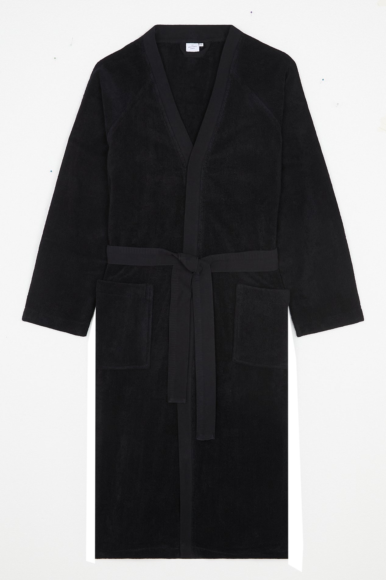 Organic cotton bathrobe AU PRINTEMPS PARIS MAISON Black