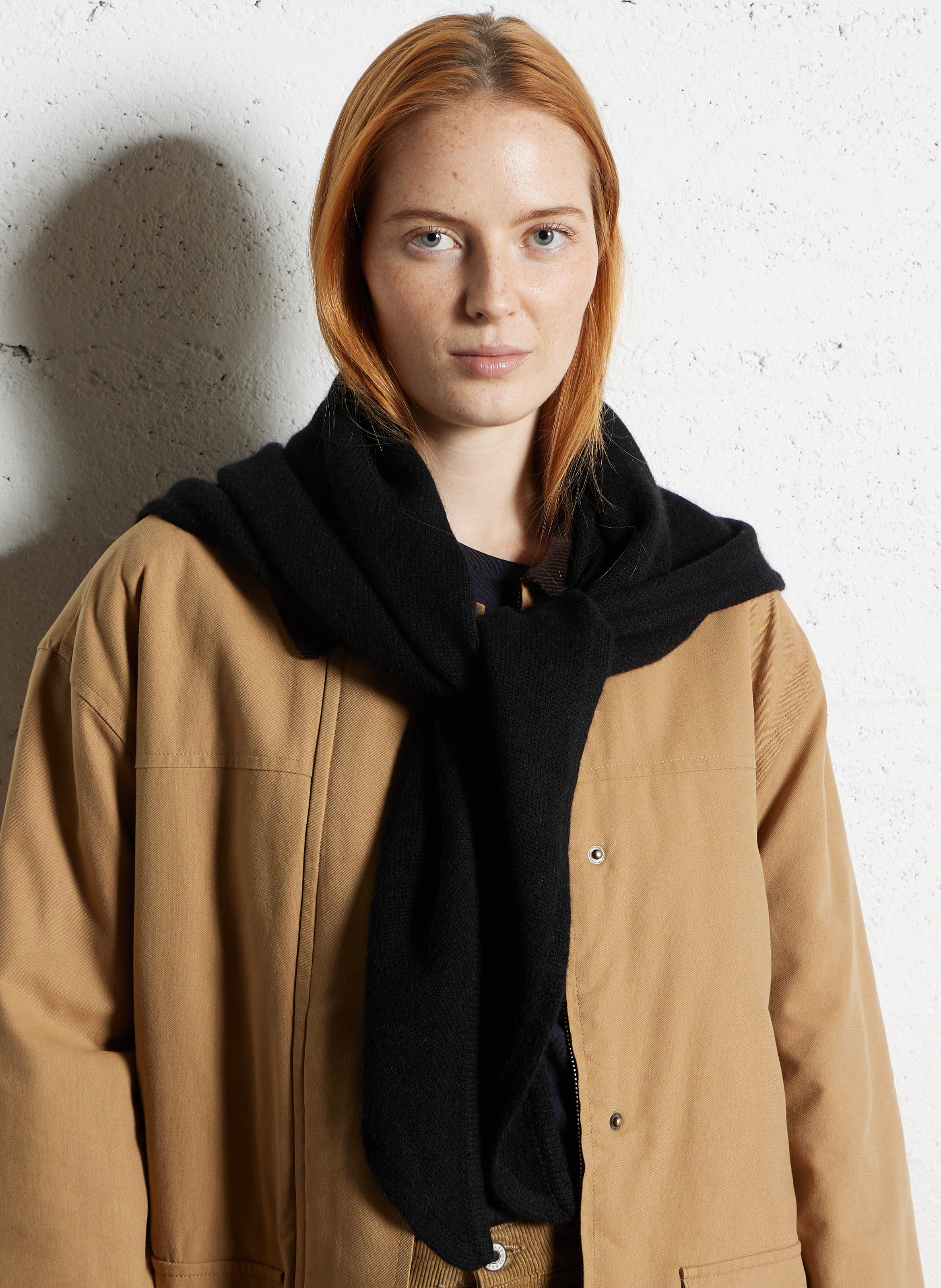 Cashmere scarf MAISON 123 Black