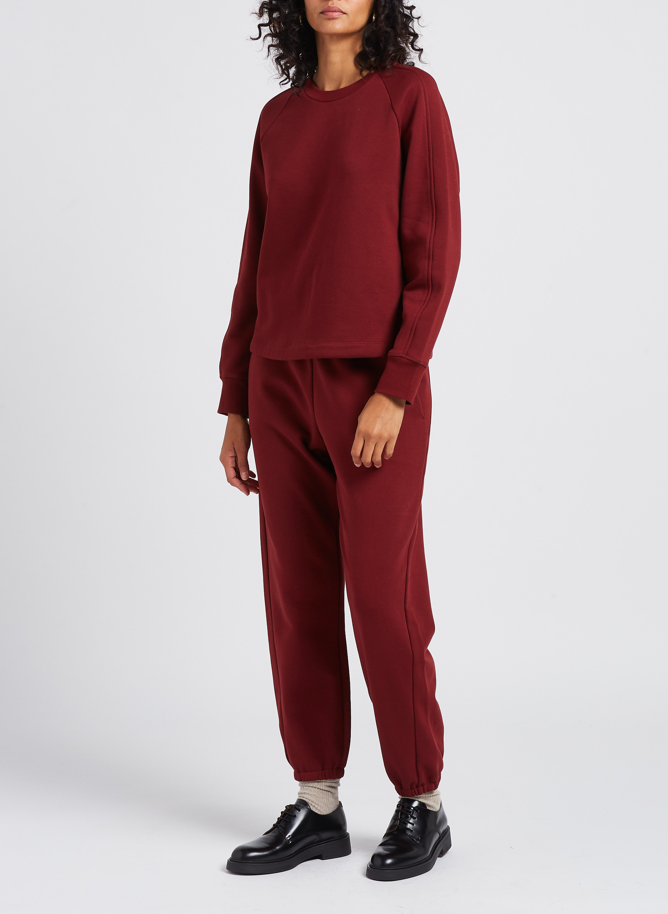 Cotton-blend sweatpants MAX MARA LEISURE Red
